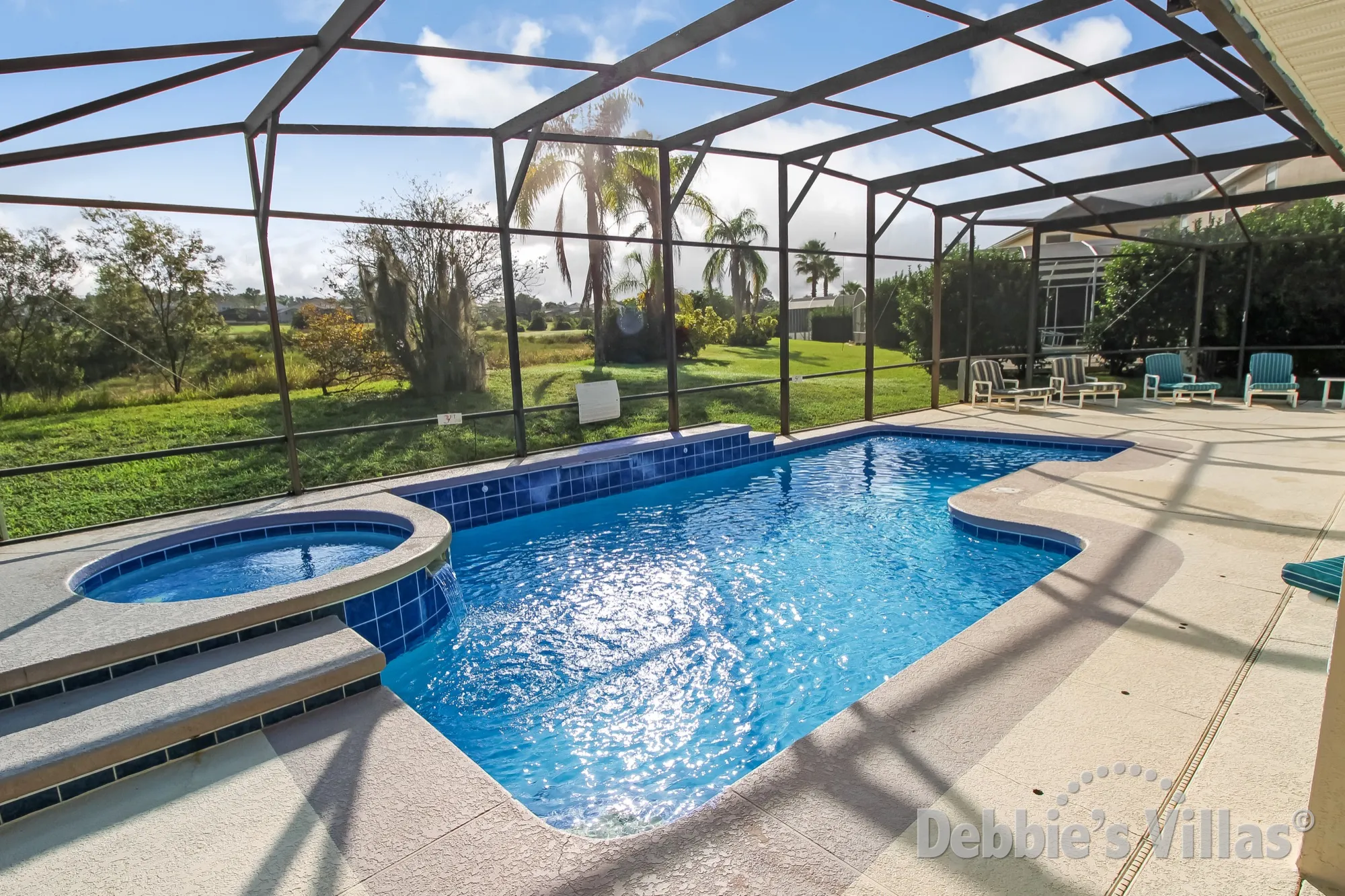 Highlands Reserve villa in Davenport with scenic views from the private pool and spa