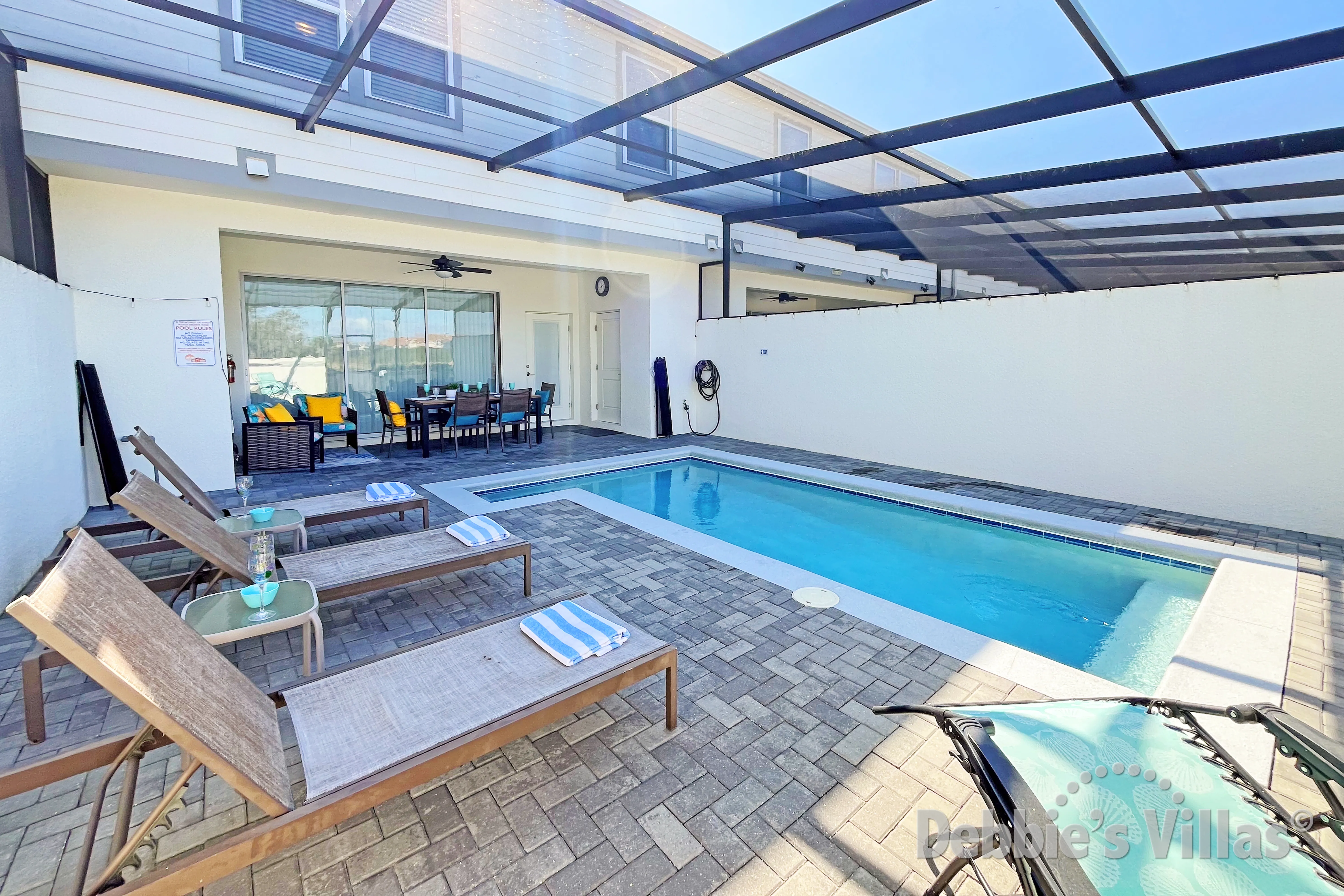 Stretch out and top up your tan in the Orlando sunshine