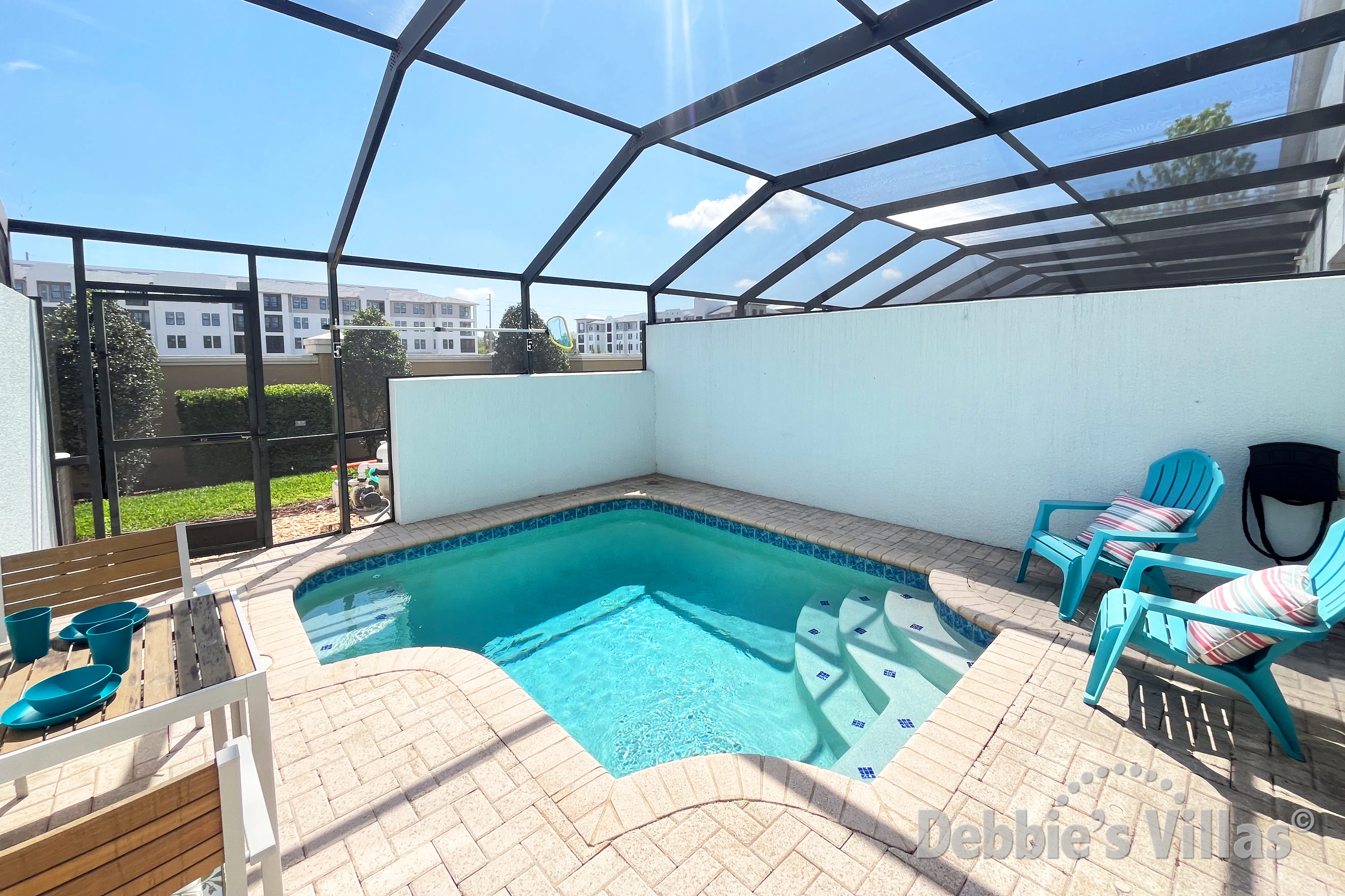 Private splash pool at this vacation home on Windsor Hills in Kissimmee