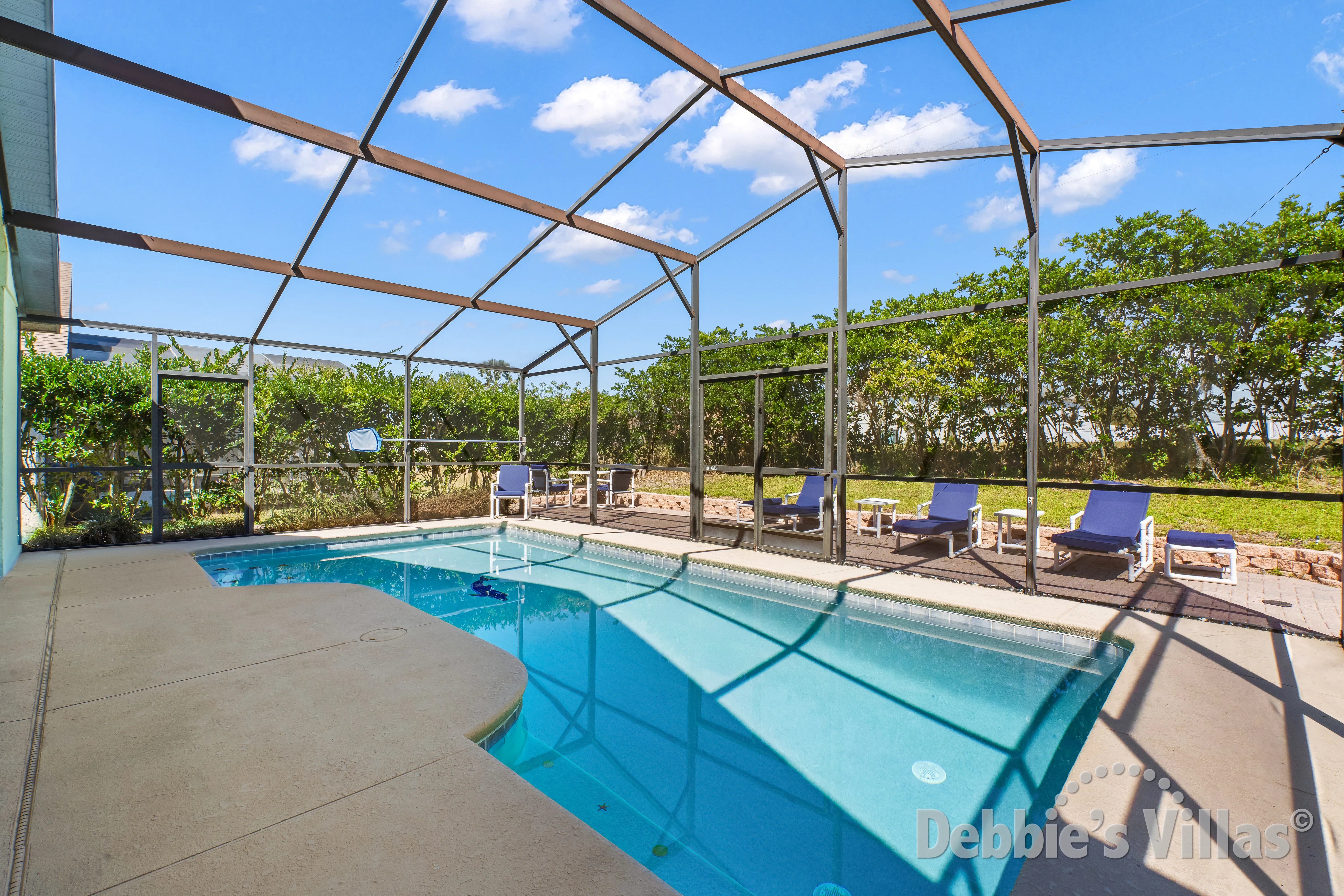 Private pool at this vacation villa on West Stonebridge in Davenport 
