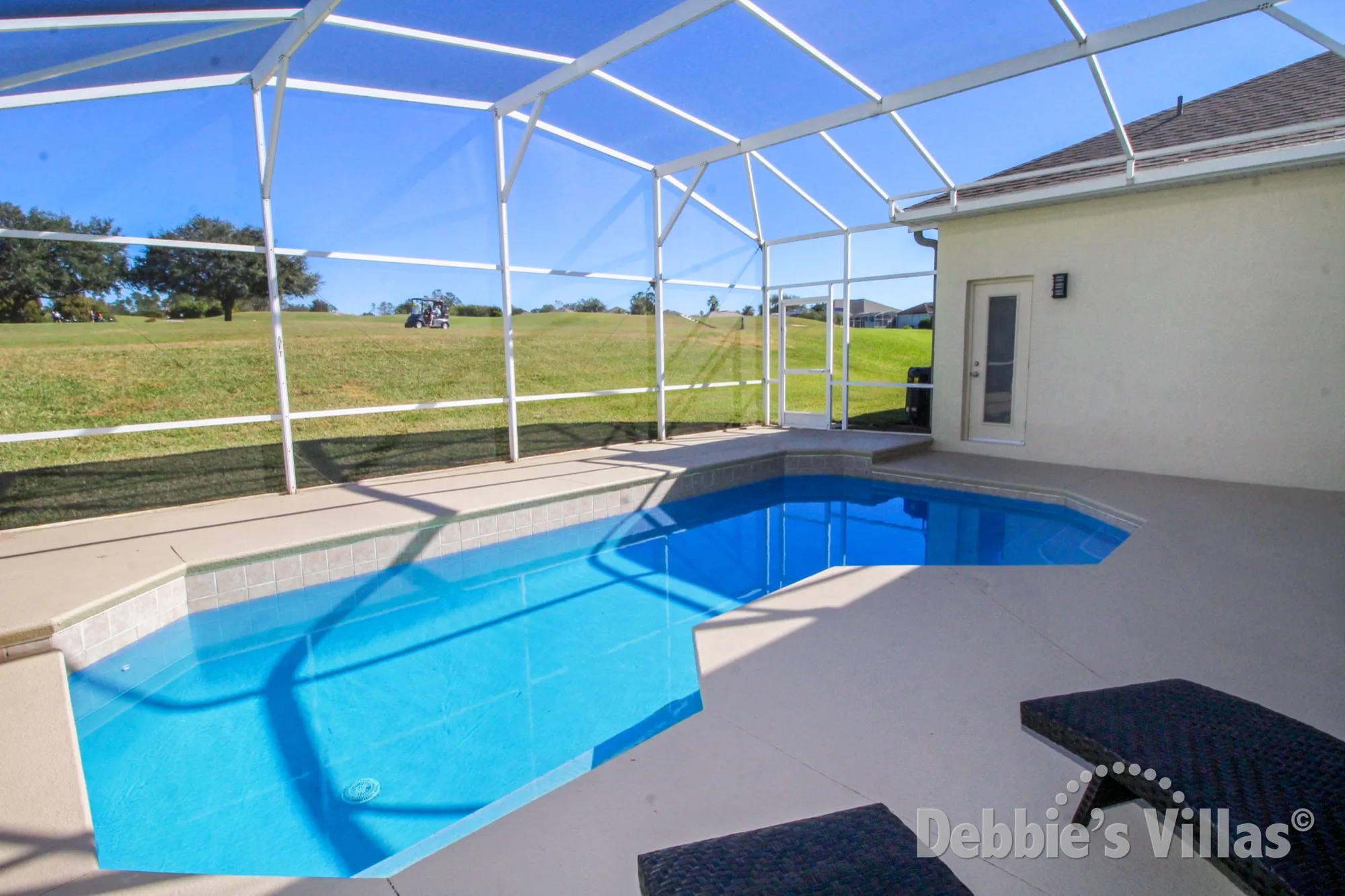 Golf course view from this Highlands Reserve vacation villa