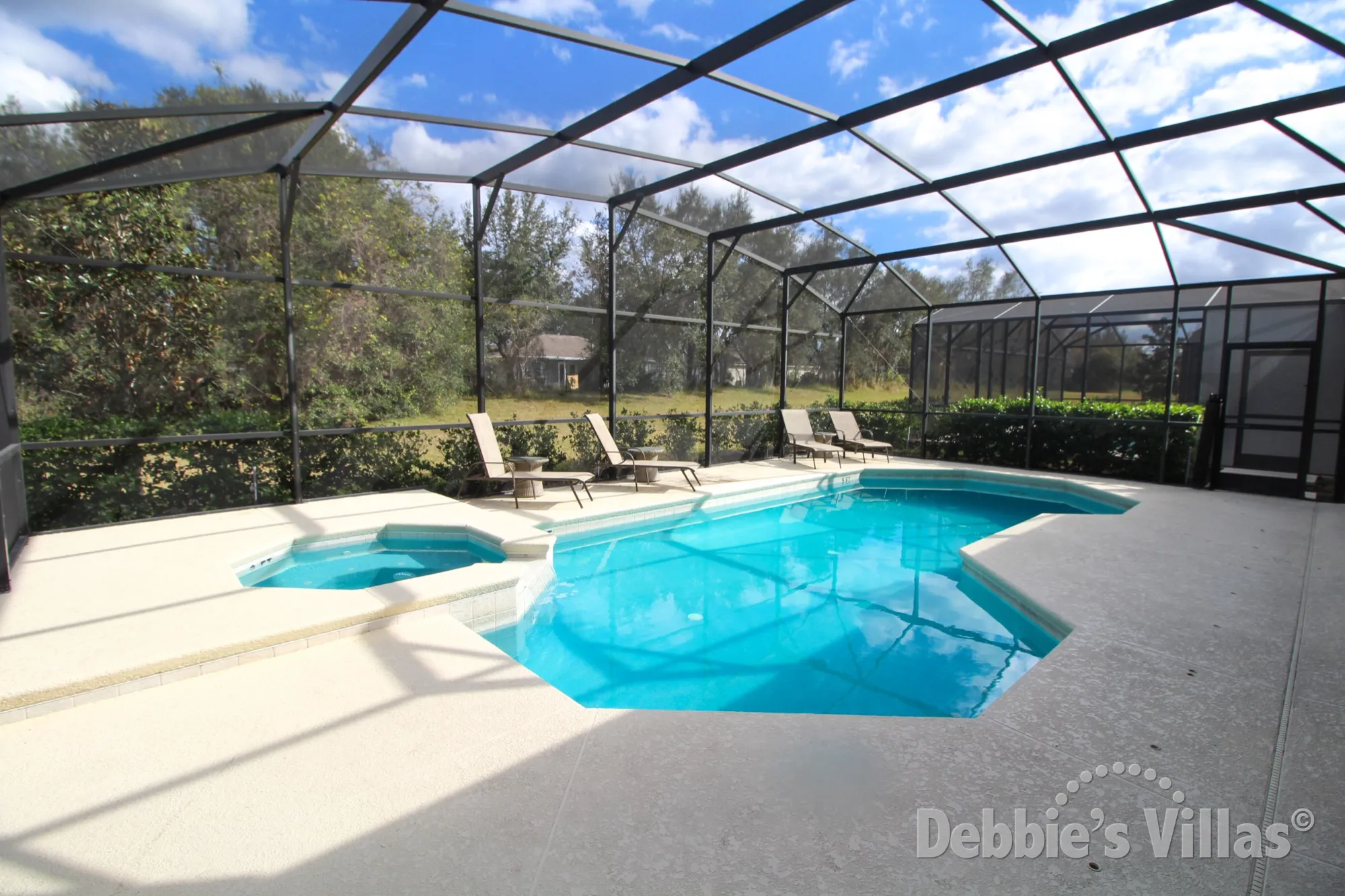 Solterra vacation villa with great privacy around the pool and spa