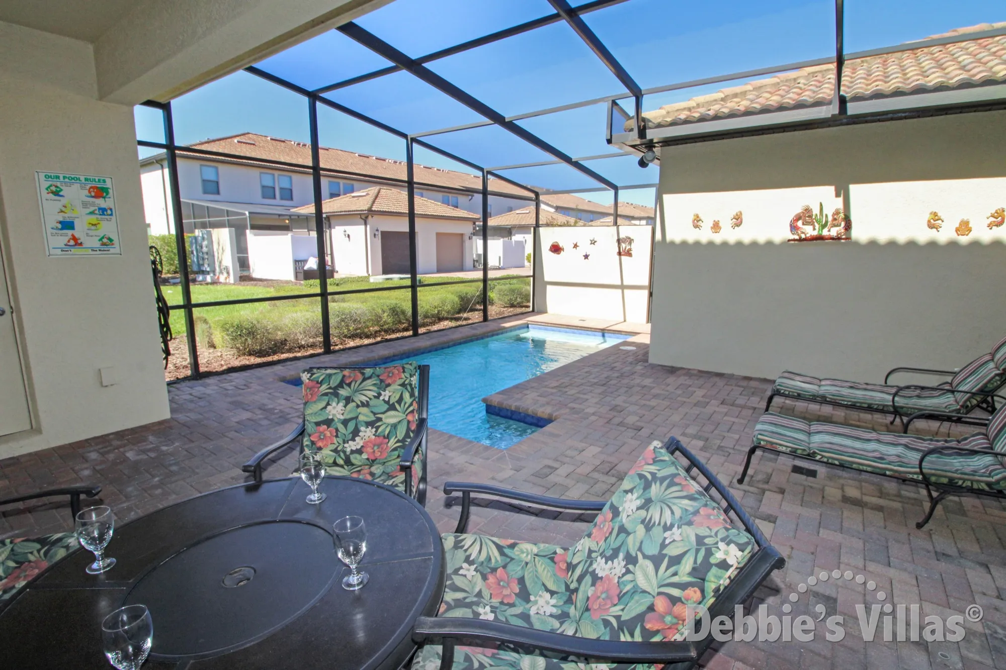 Vacation home on Windsor at Westside with a west-facing private splash pool