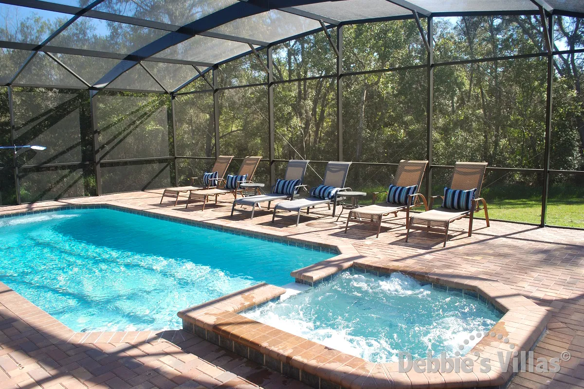 Plenty of loungers on the southeast-facing pool deck