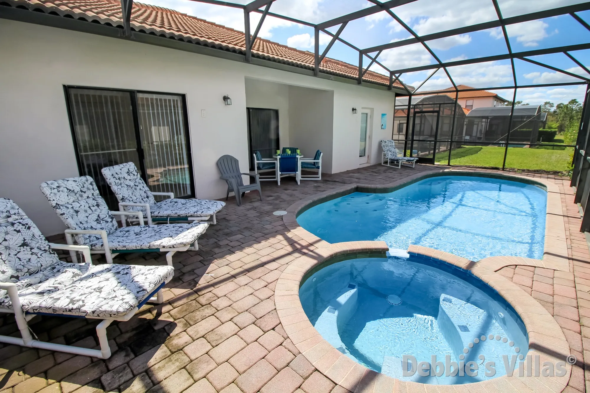 Orlando rental villa with a private pool and spa