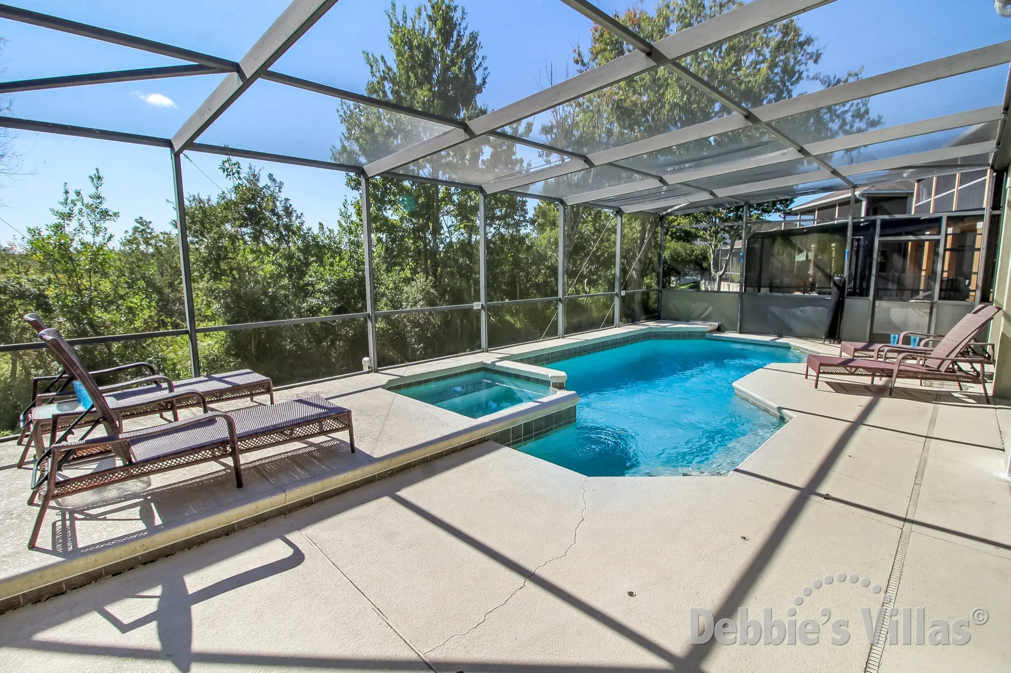 West Haven villa with a south-facing pool and spa