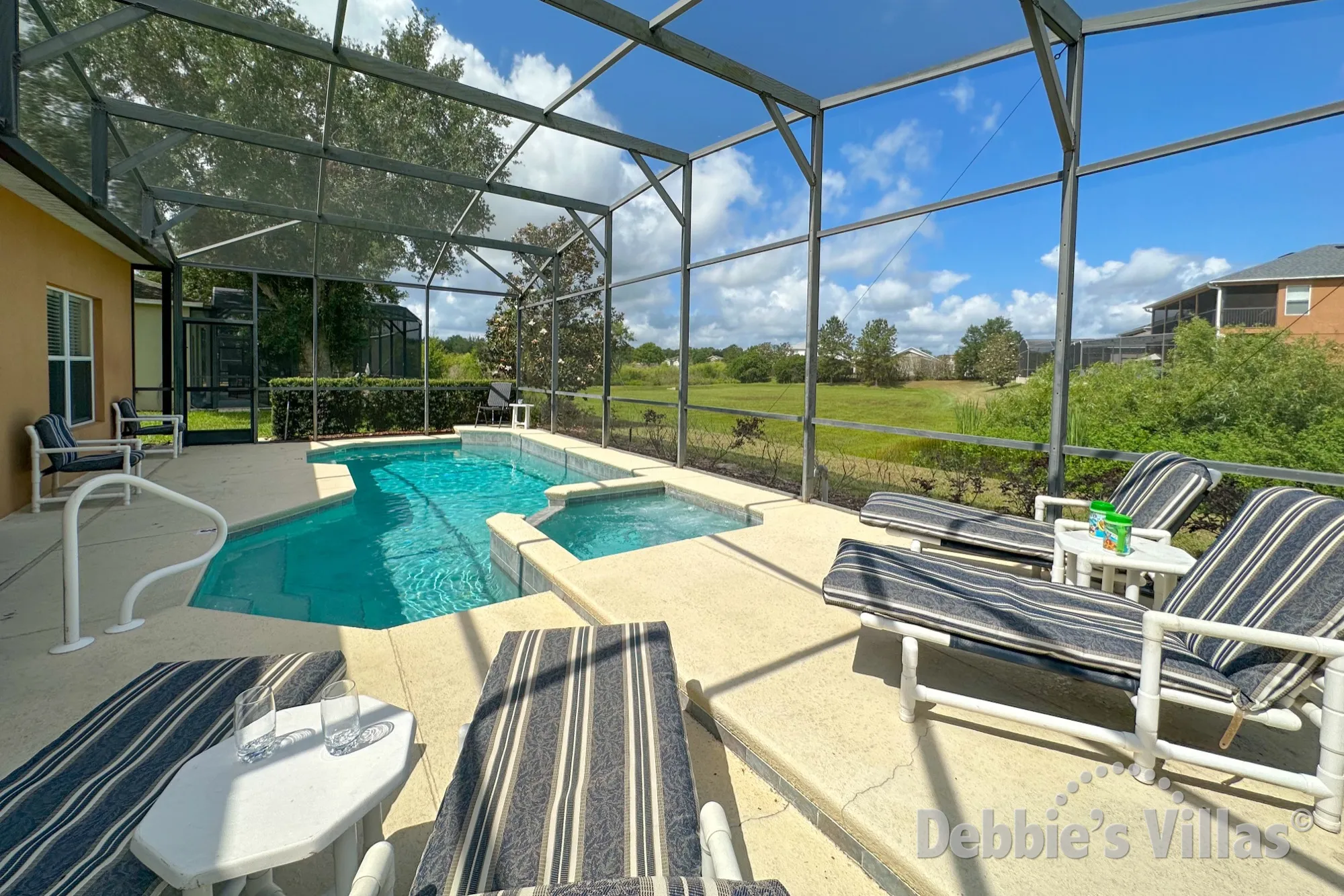 Relax in the sunshine by the pool