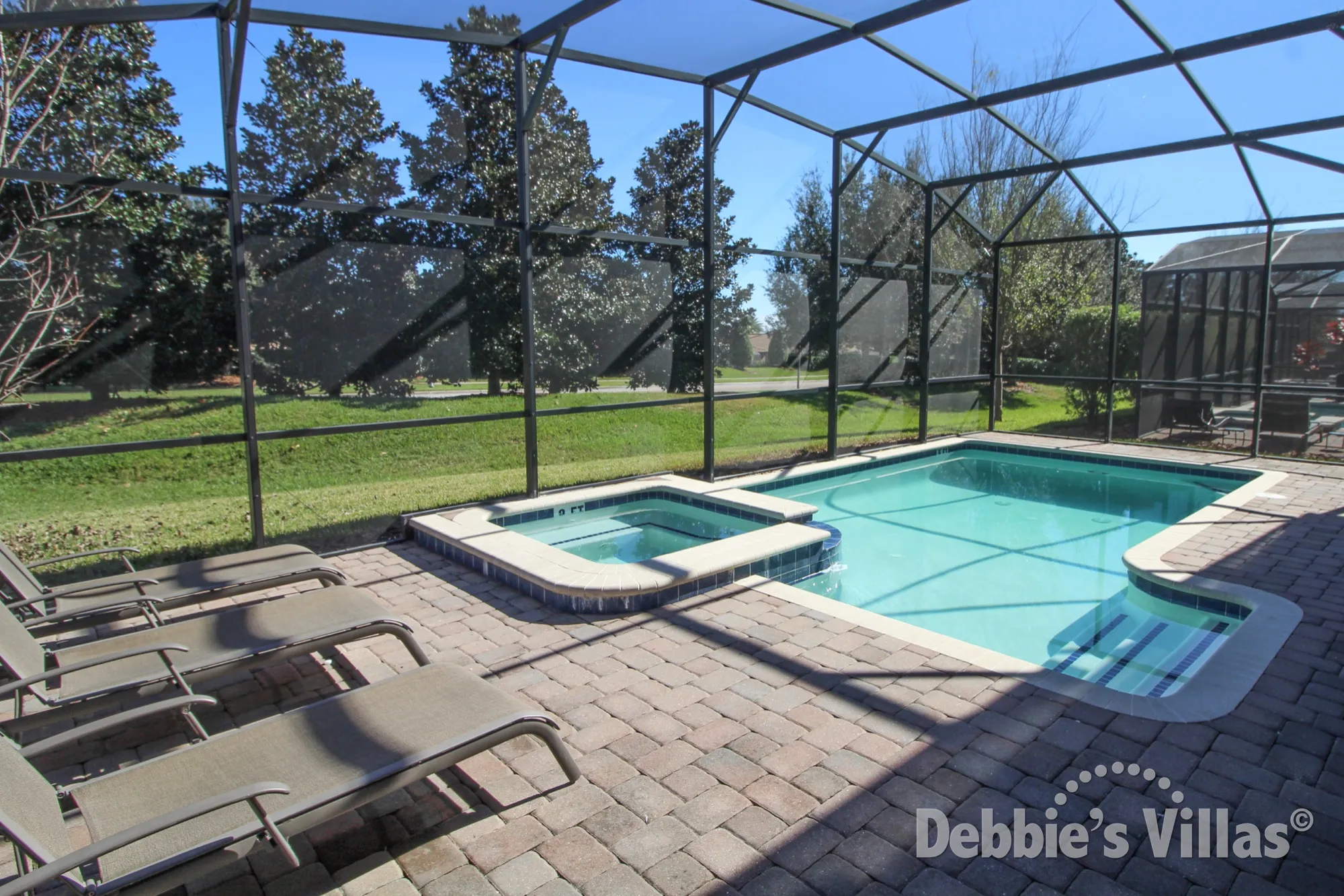 Private pool and spa at this ChampionsGate vacation villa