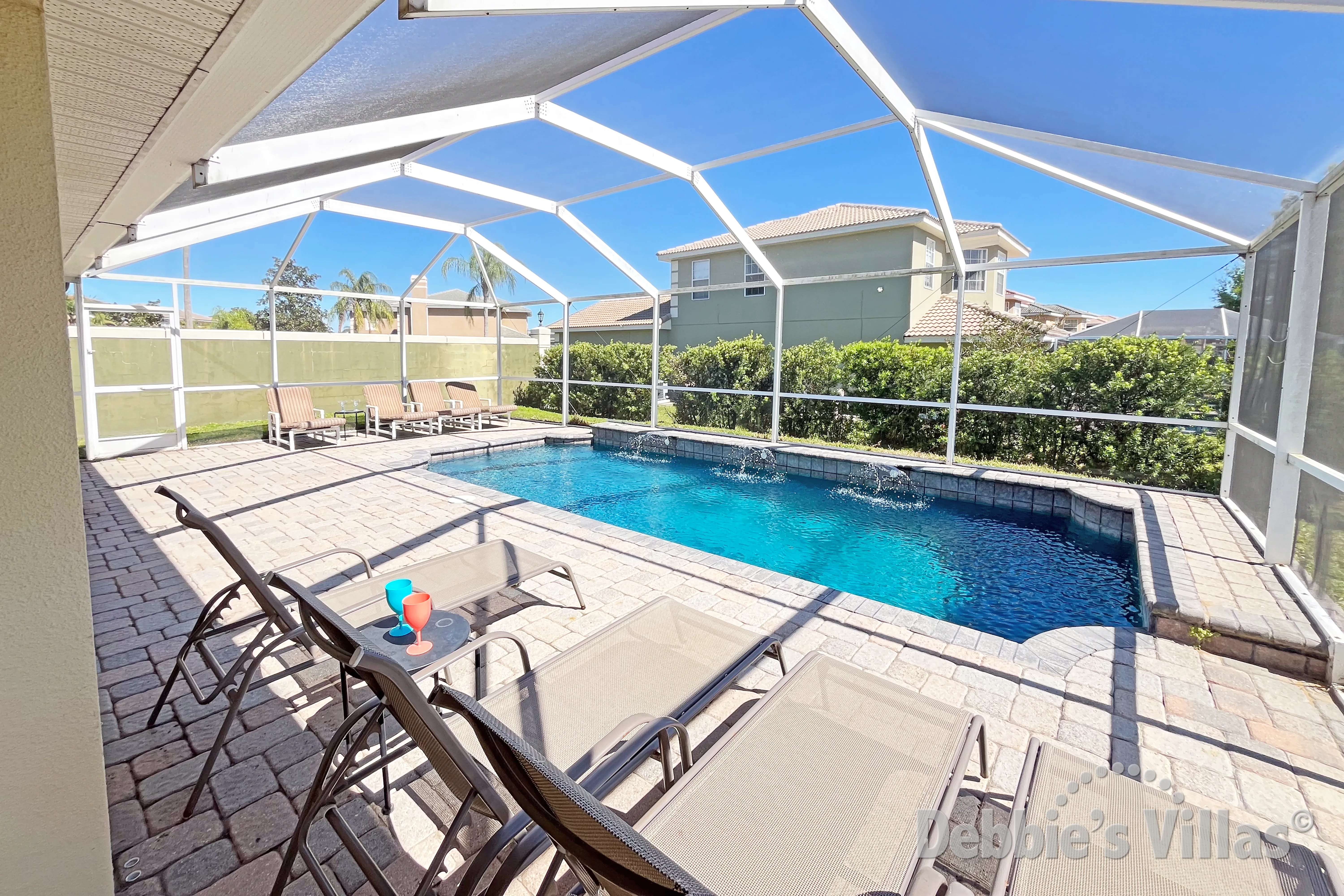 Recharge your batteries at the southeast-facing pool