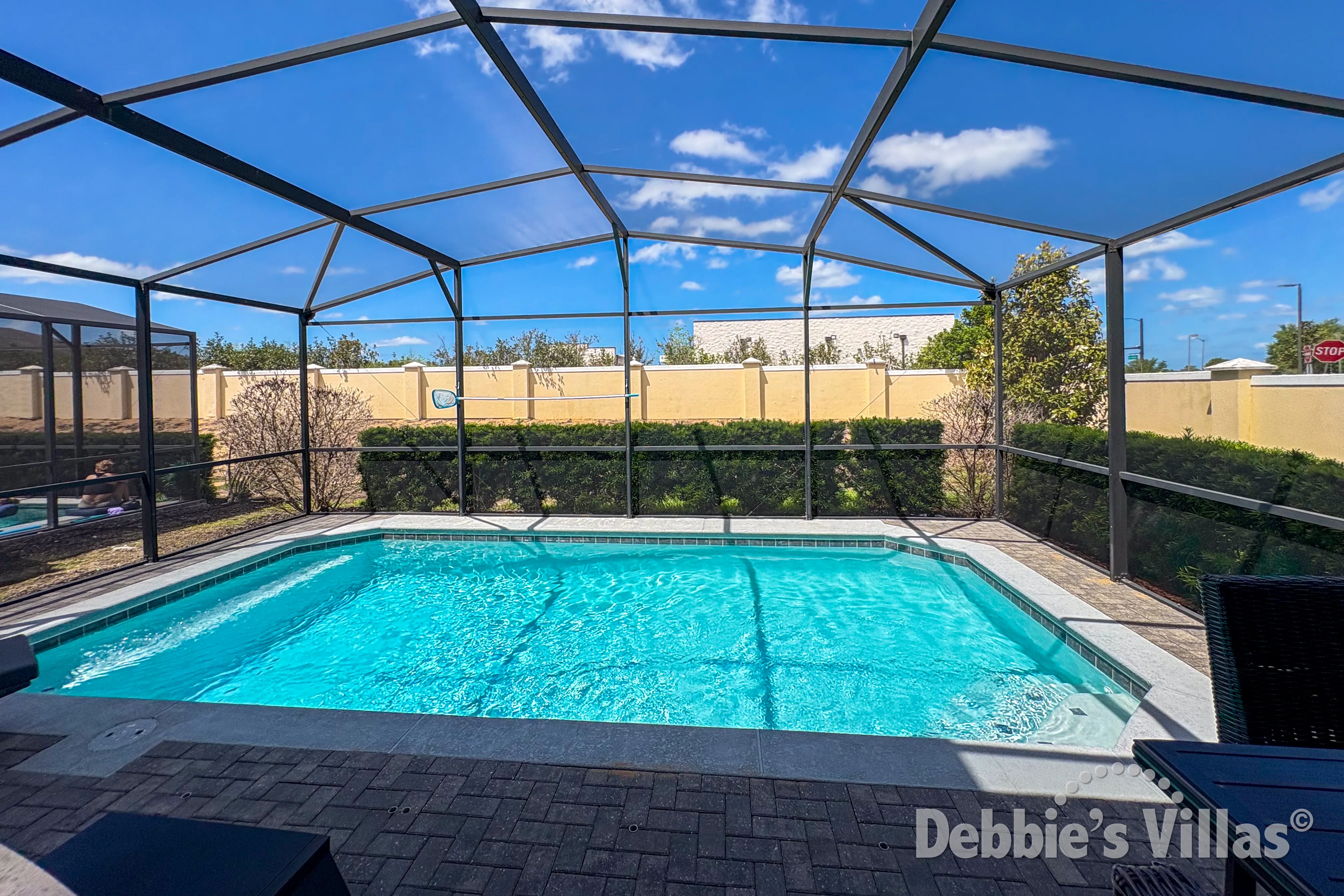 West-facing pool at this vacation villa on Windsor at Westside in Kissimmee 