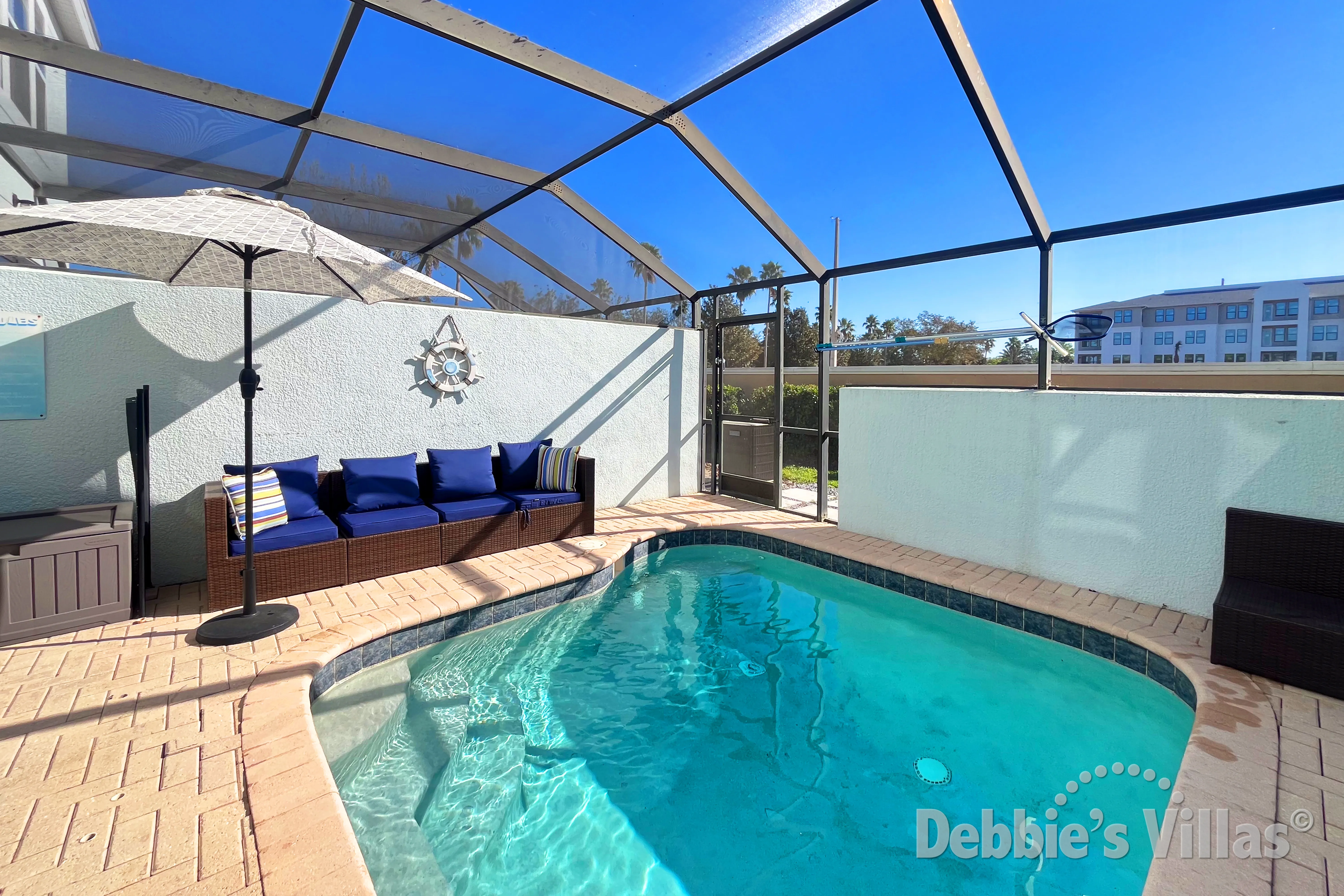 Private splash pool at this vacation home on Windsor Hills in Kissimmee