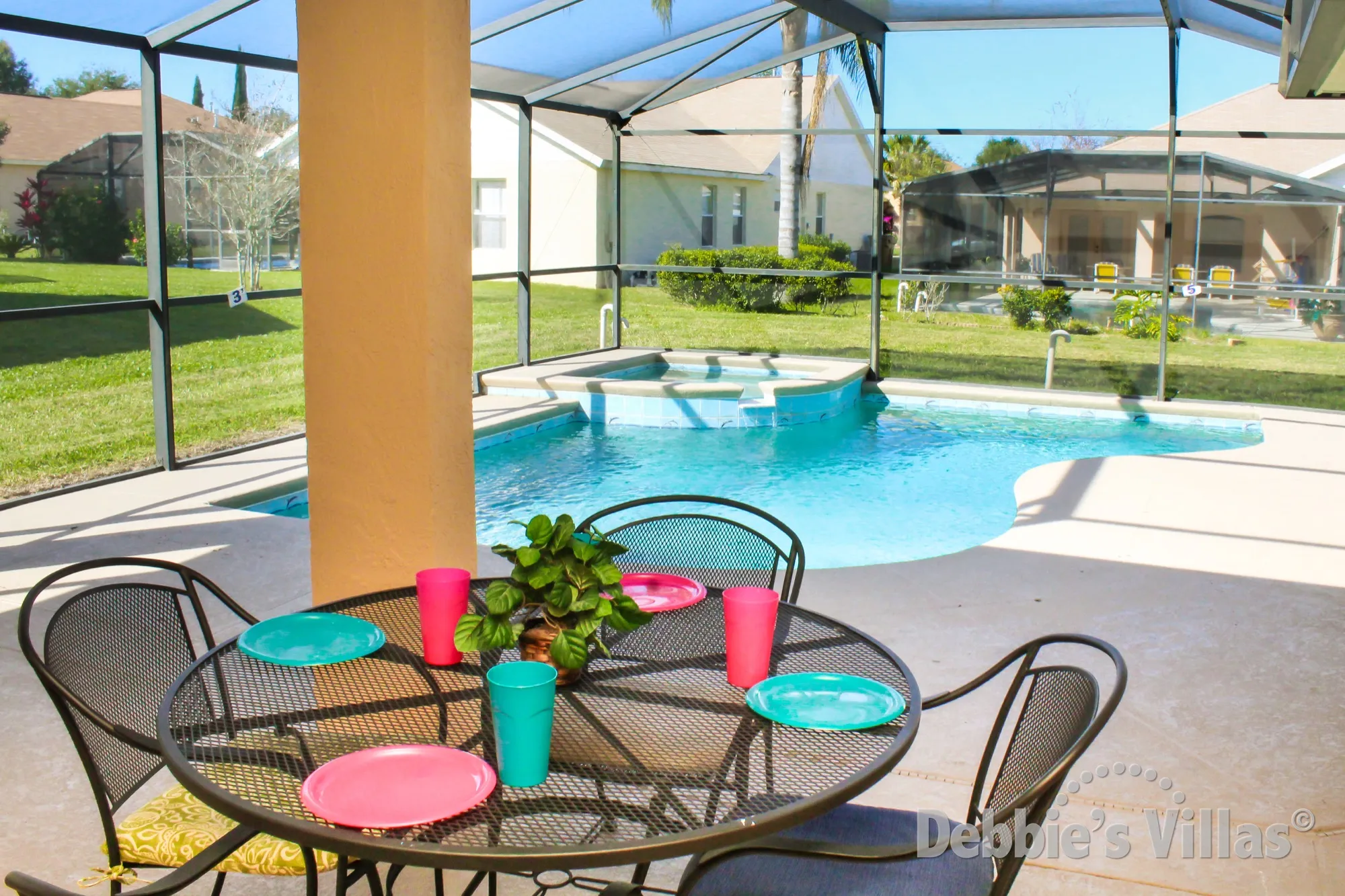 Orange Tree villa with a private pool and spa