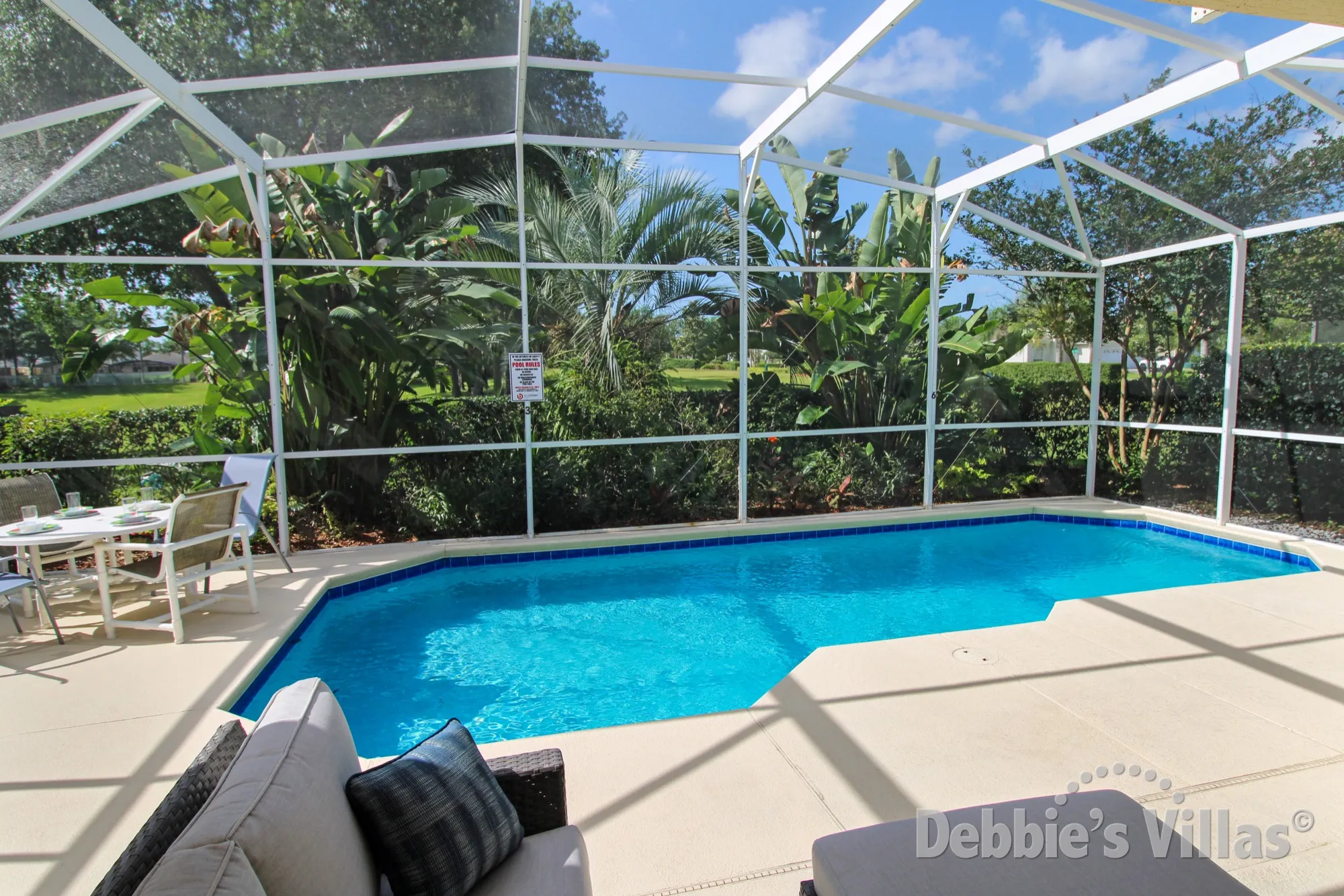Windsor Palms villa in Kissimmee with a south-facing private pool