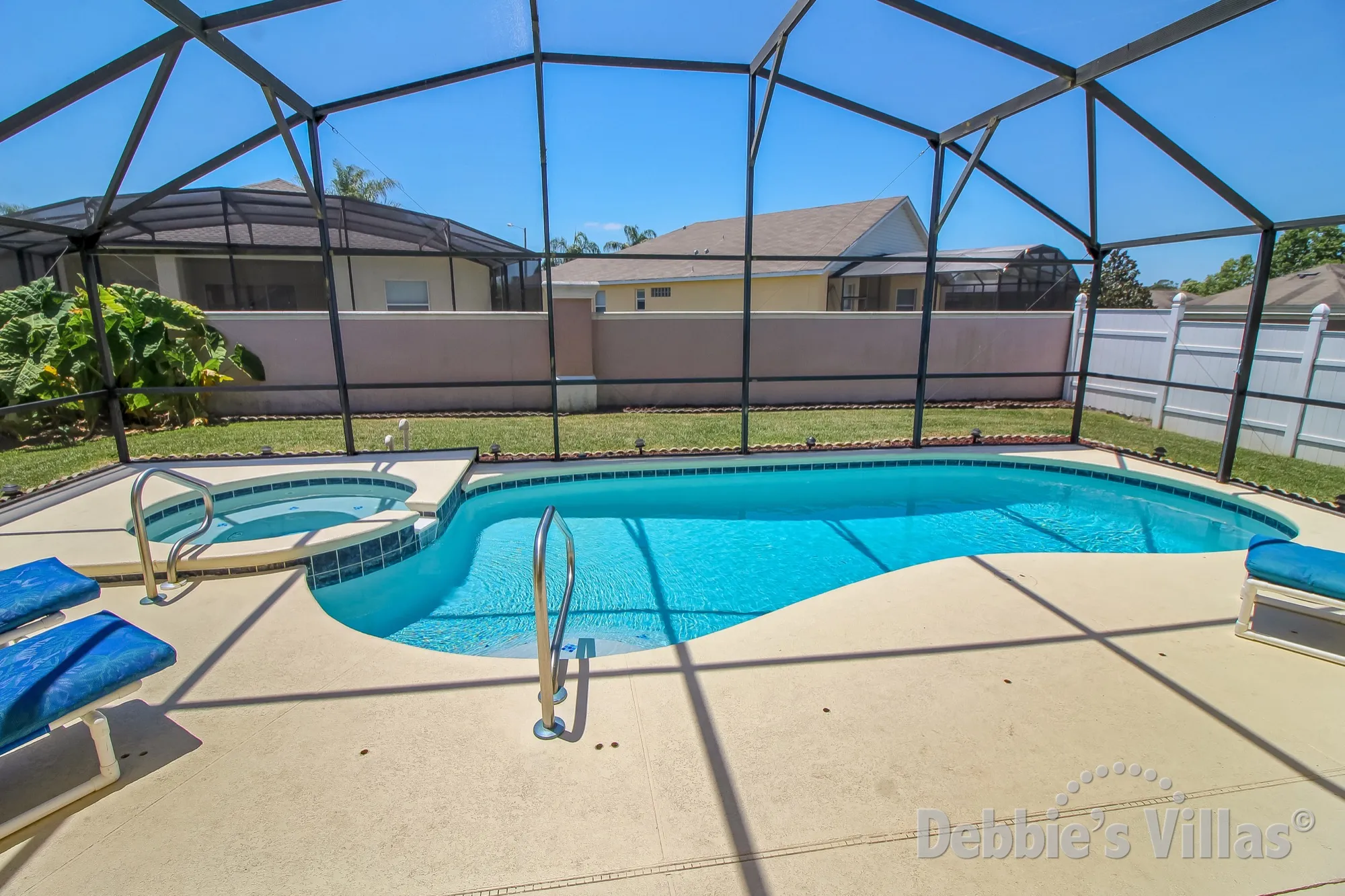 South-facing private pool and spa on Indian Creek