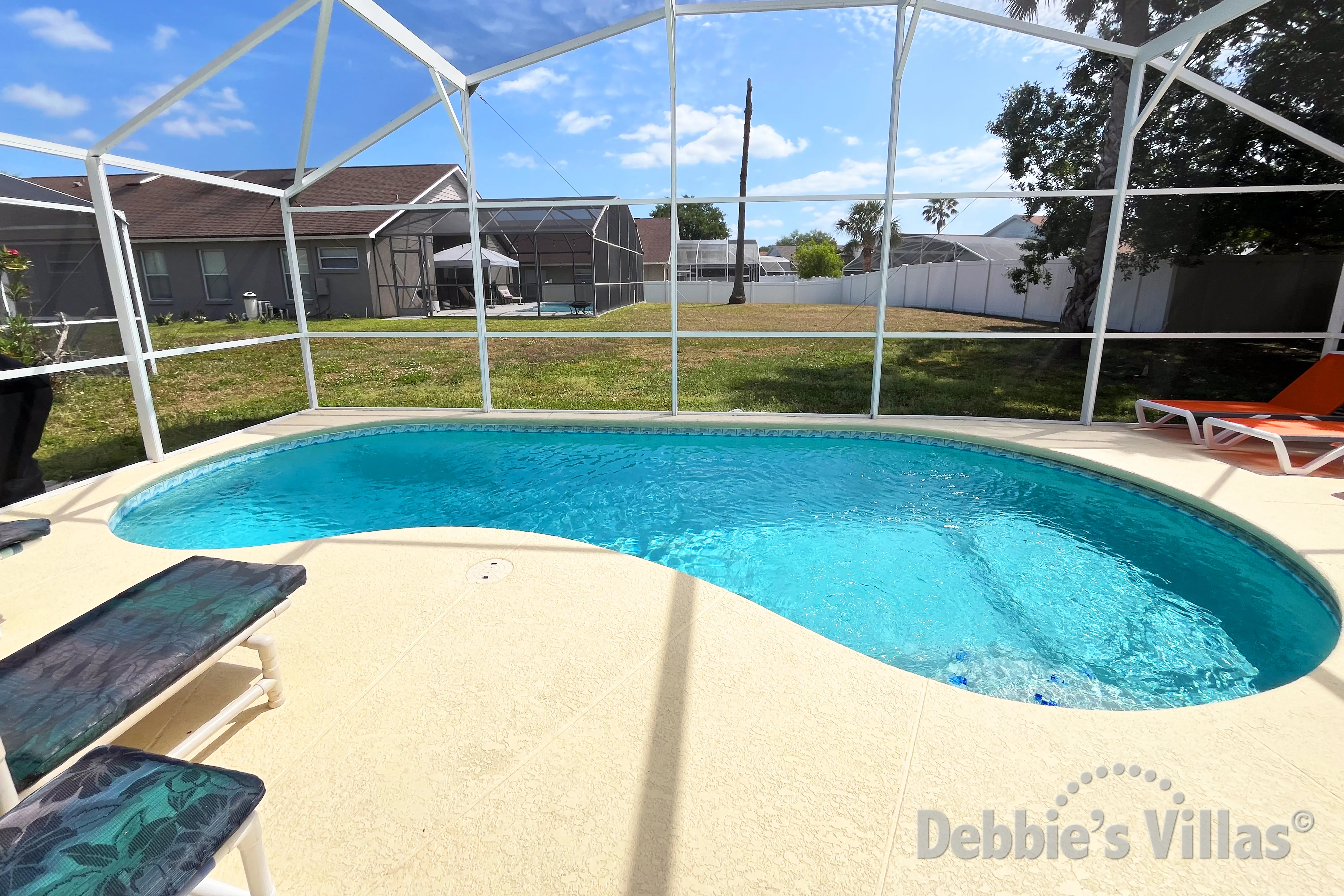 Private pool at this vacation villa on Indian Point in Kissimmee 