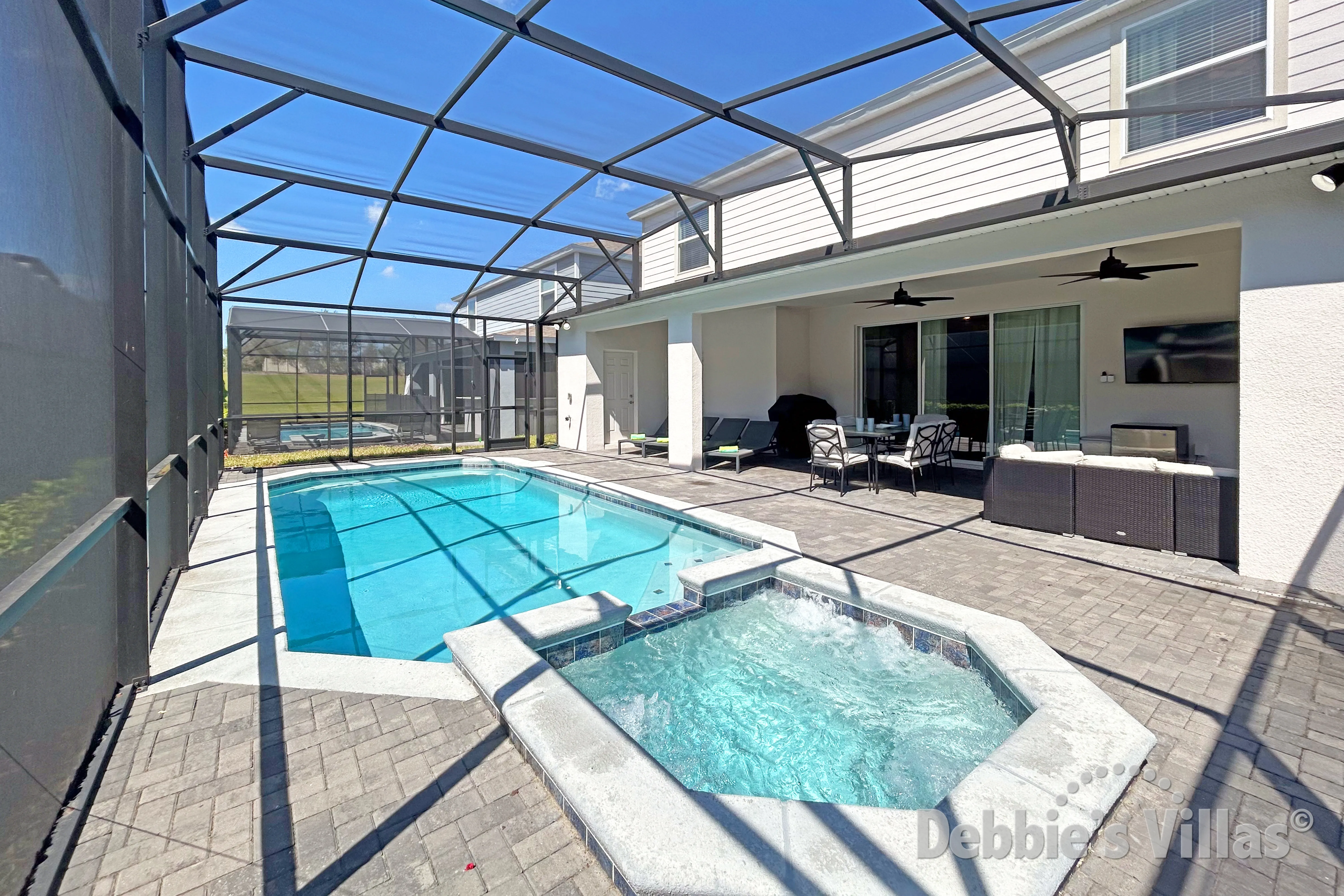 After a day of theme parks, relax your muscles in the calming spa