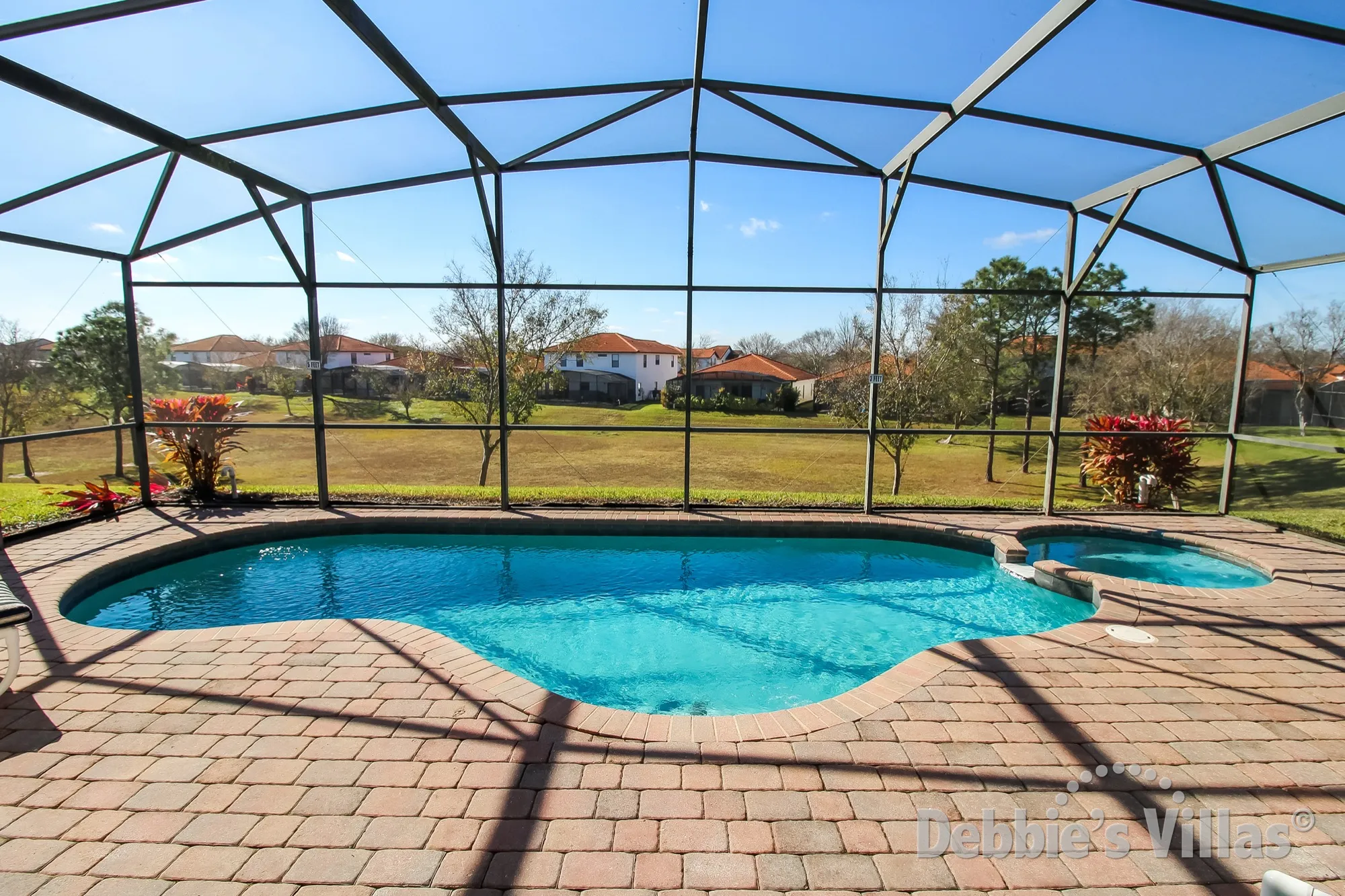 High Grove villa with a west-facing private pool and spa