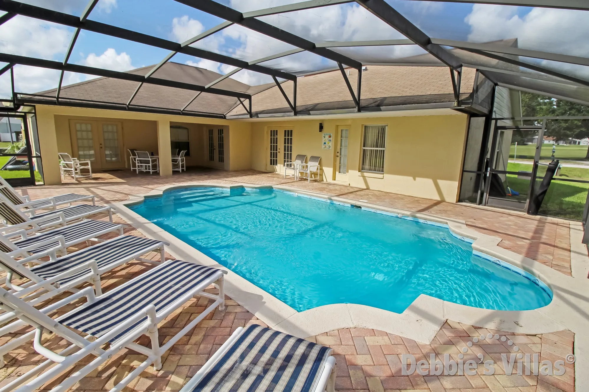 Orange Tree villa with a large southeast-facing pool