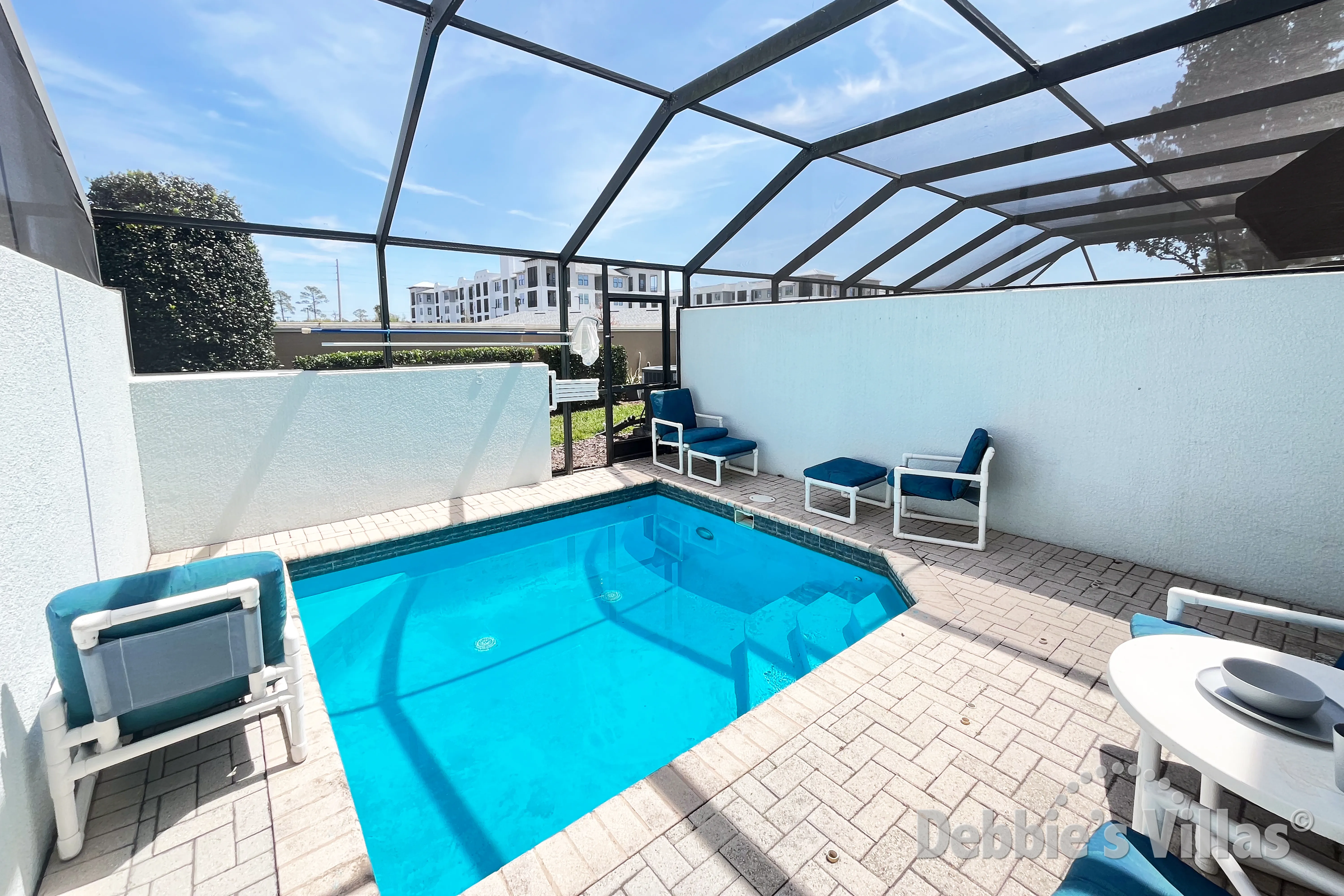 Private splash pool at this vacation home on Windsor Hills in Kissimmee