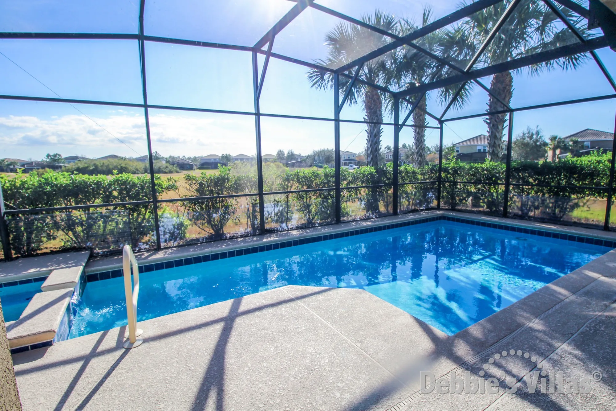 Solterra vacation villa with a southeast-facing private pool and spa