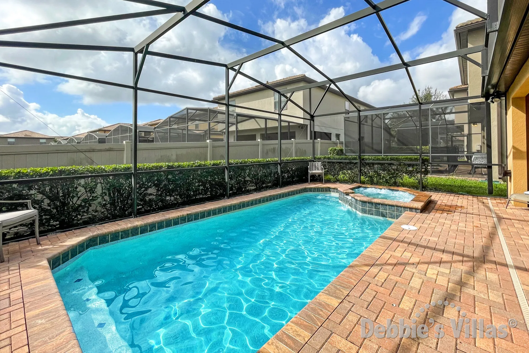 Windsor at Westside villa in Kissimmee with a south-facing private pool and spa