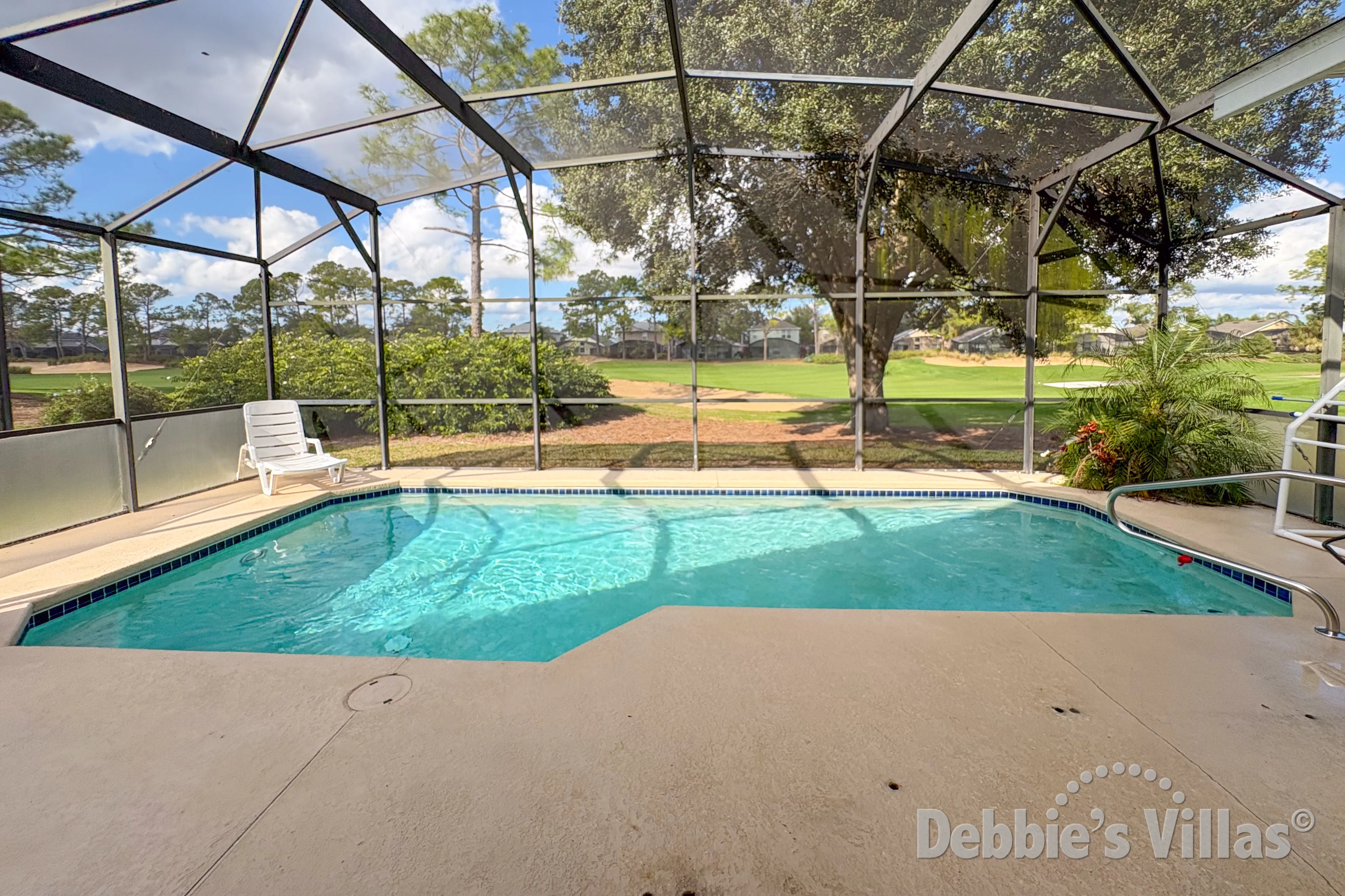 Private pool at this vacation villa on Southern Dunes in Haines City
