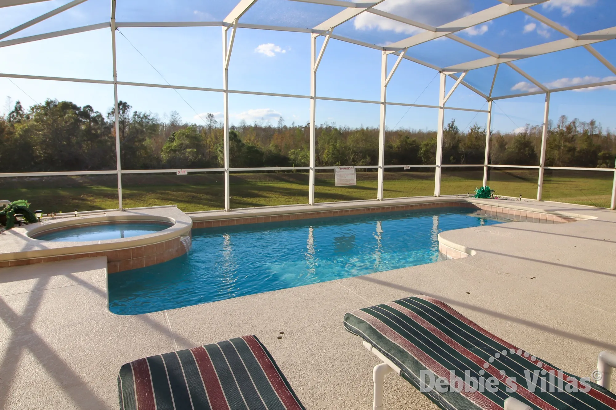 Highlands Reserve villa in Davenport with scenic views from the west-facing private pool and spa