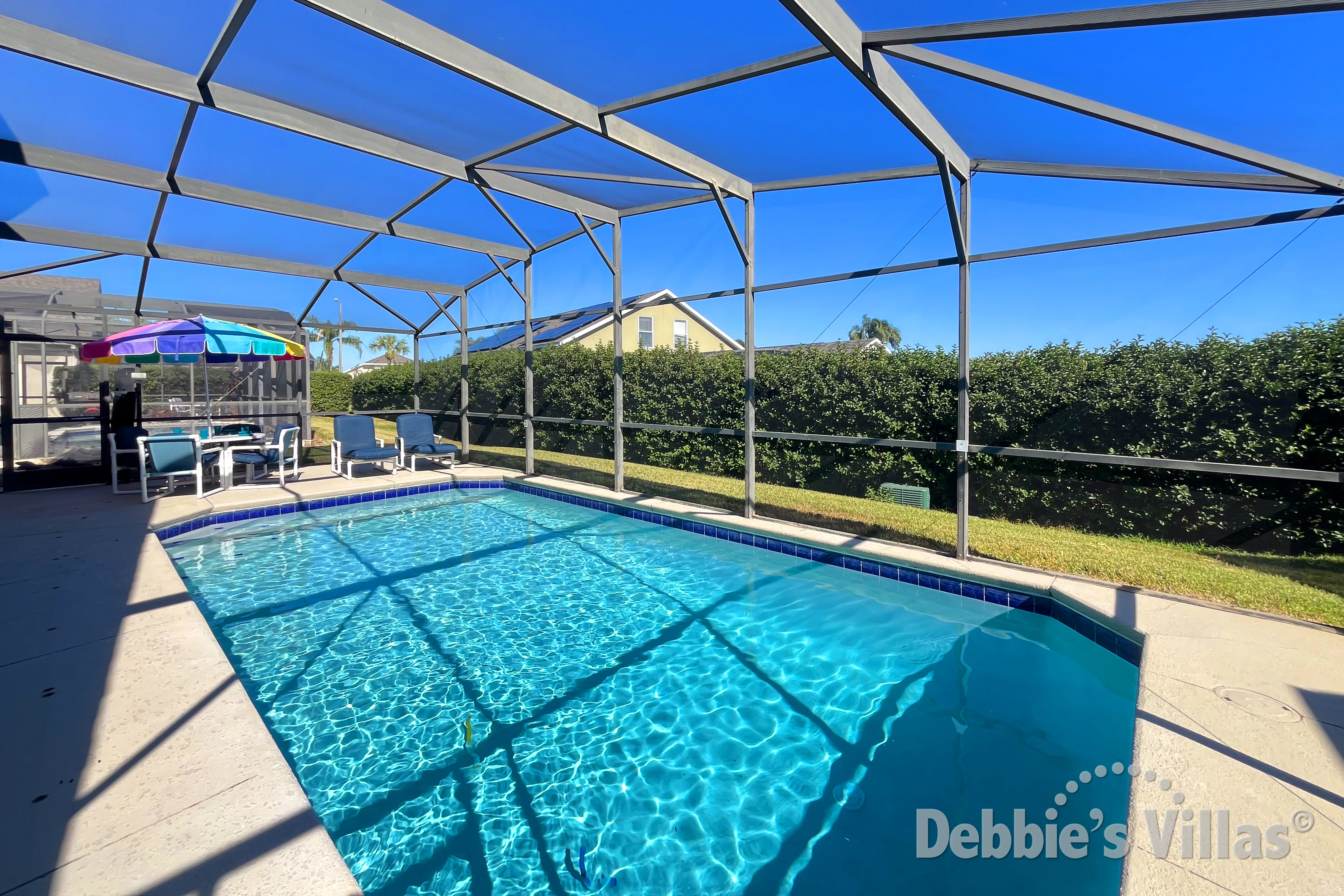 Private pool at this vacation villa on Glenbrook in Clermont