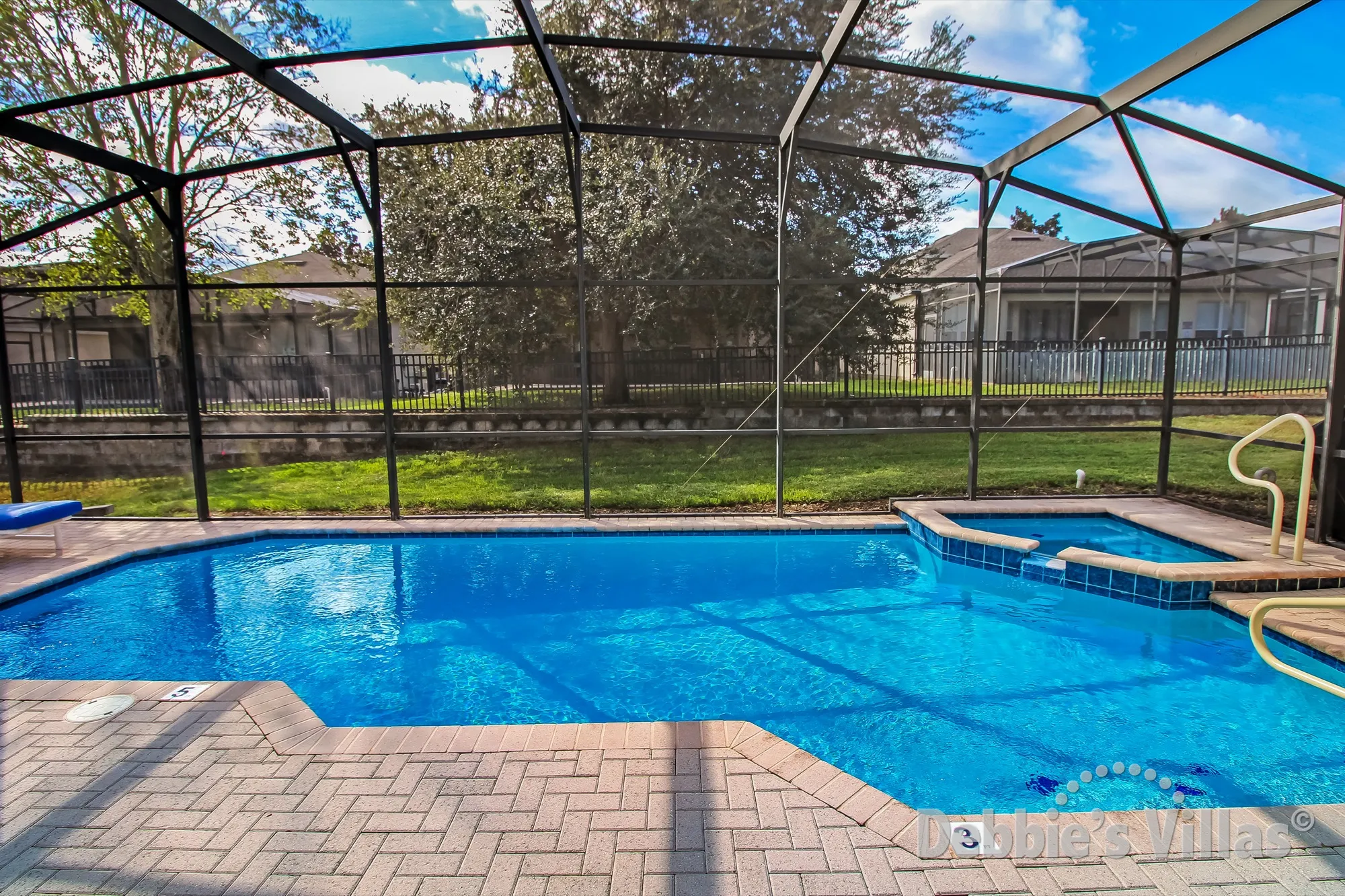 Windsor Hills rental villa with a south-facing private pool and spa