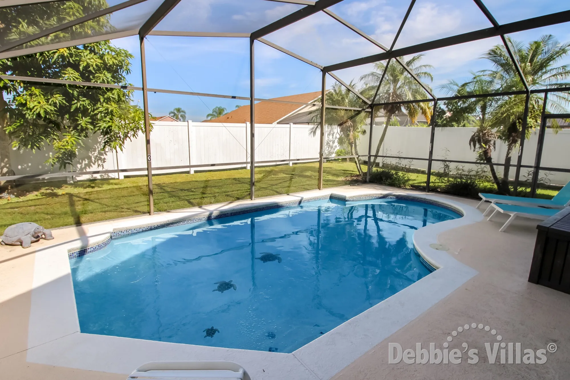 Large private pool at this villa in Kissimmee