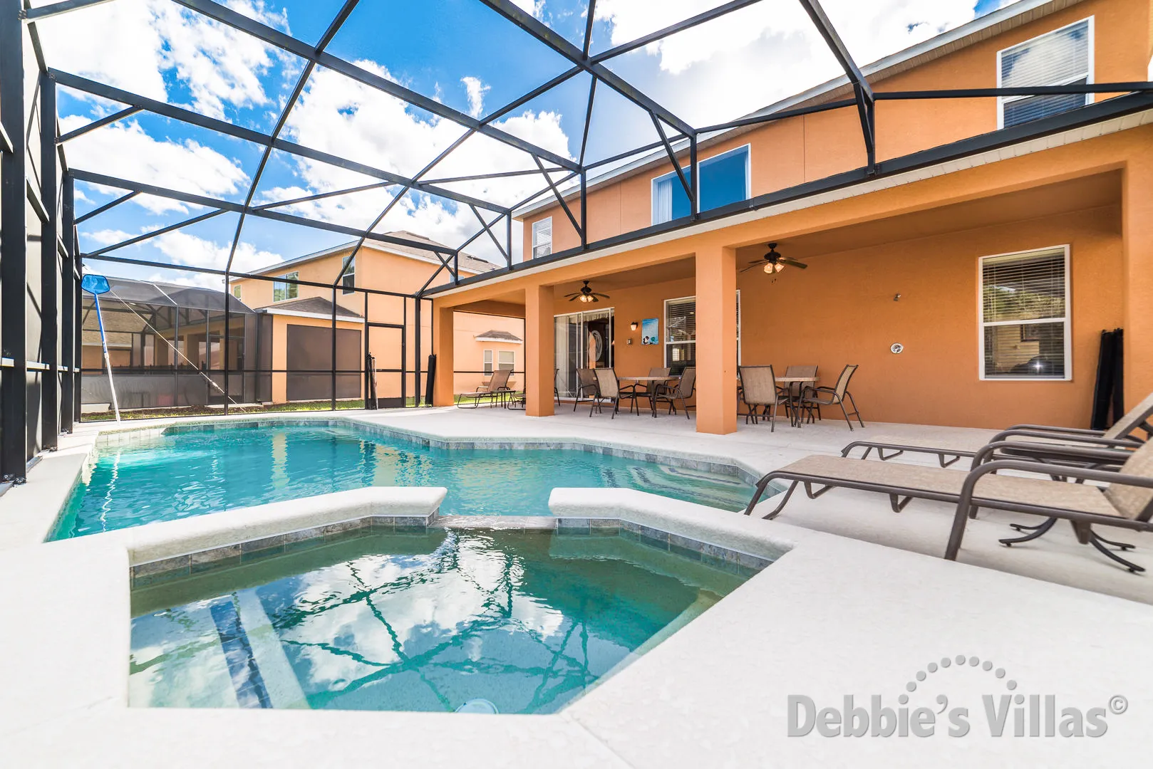 Enjoy having your own private pool and spa on Watersong