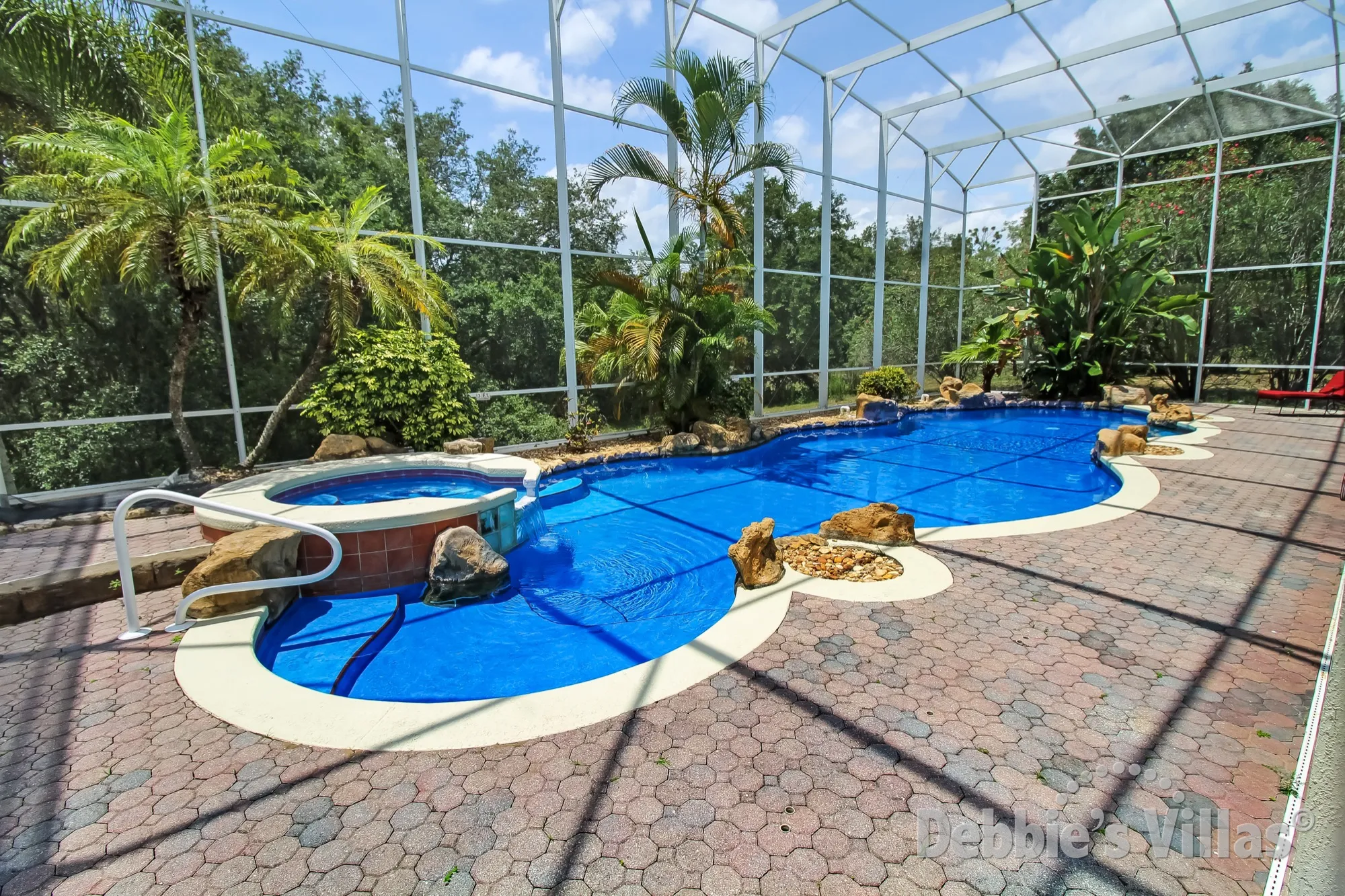 Highlands Reserve villa in Davenport with a scenic view from the west-facing private pool