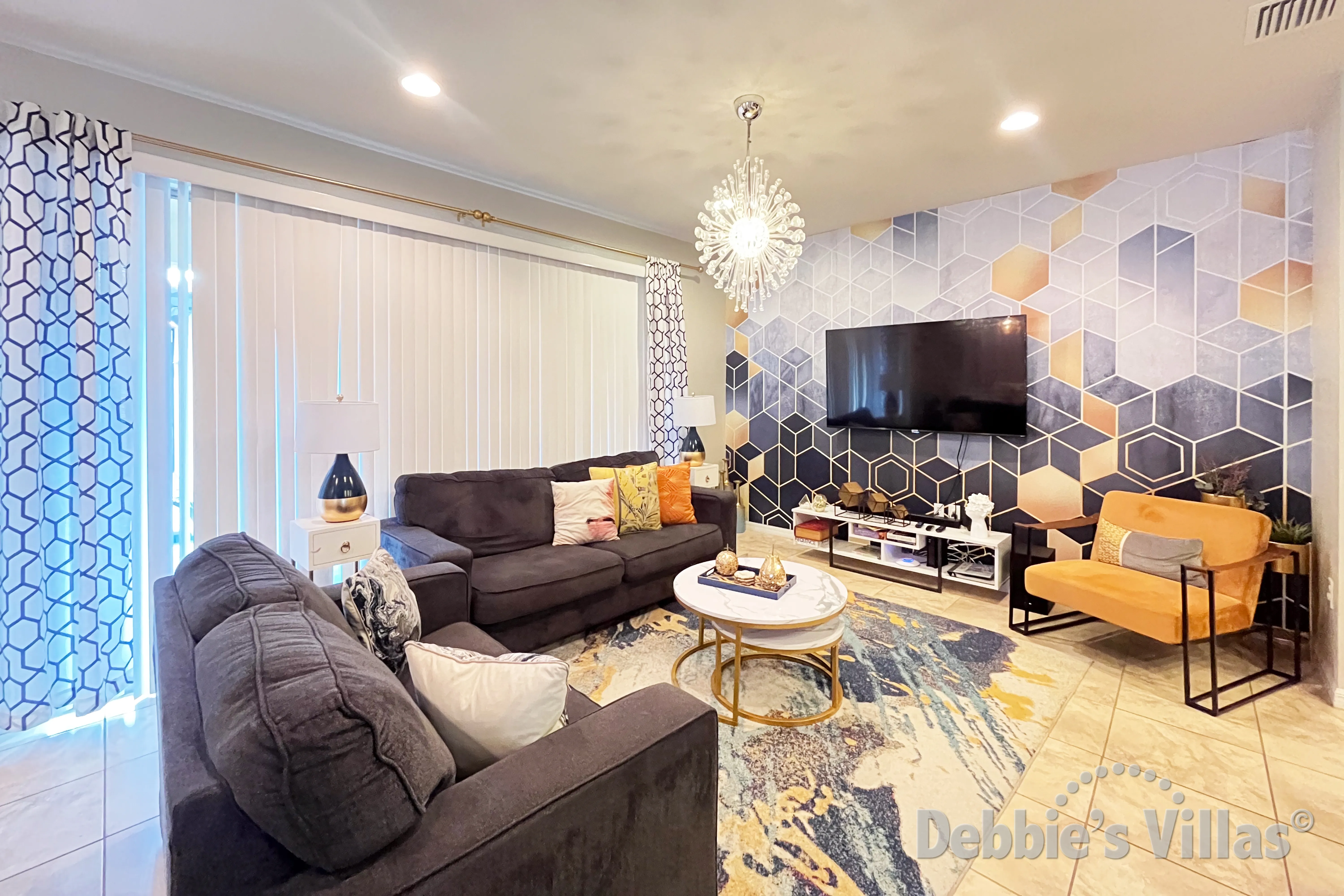 Watch a movie together in the family lounge