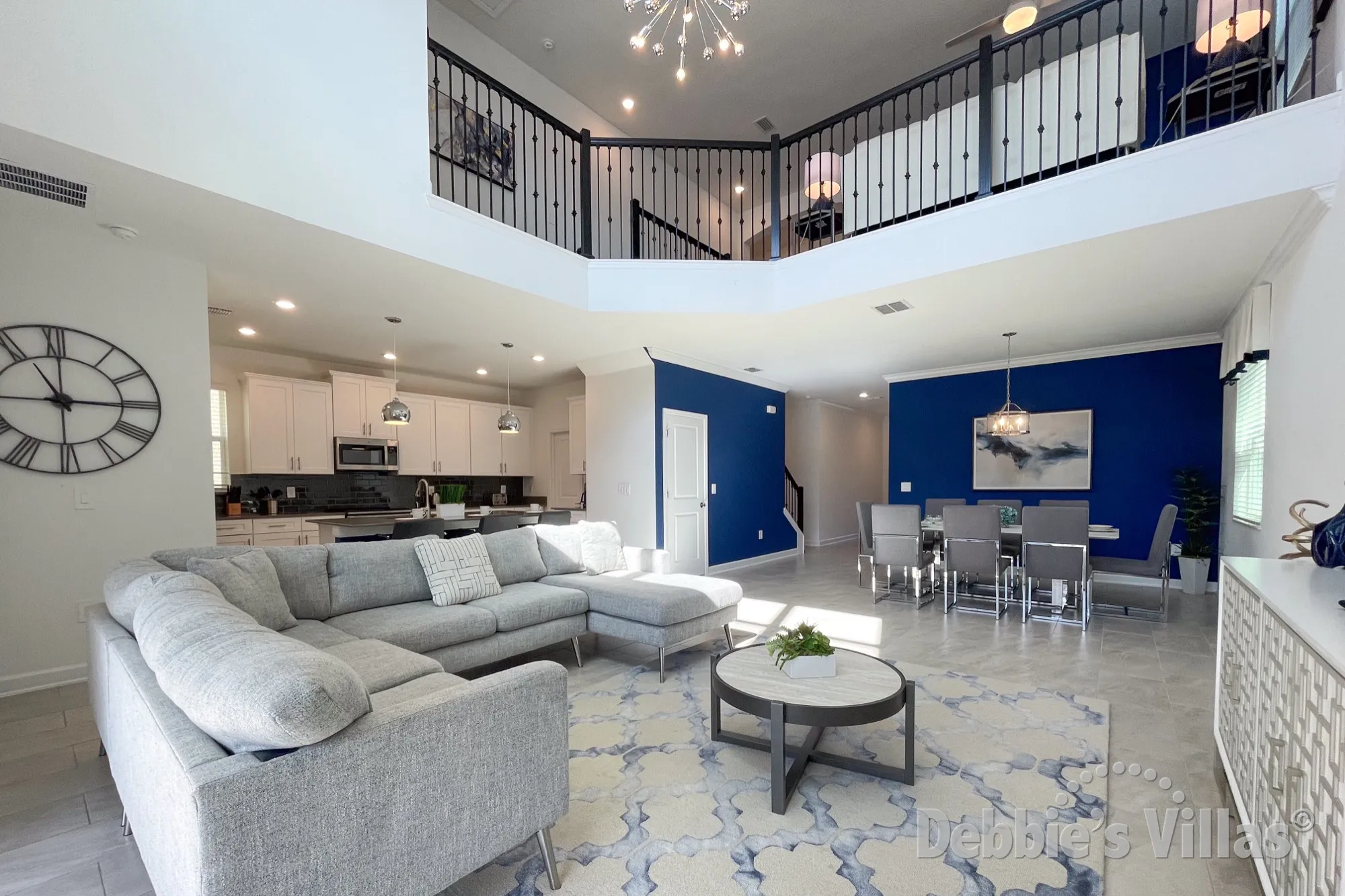Lots of natural light in this spacious vacation villa in Kissimmee