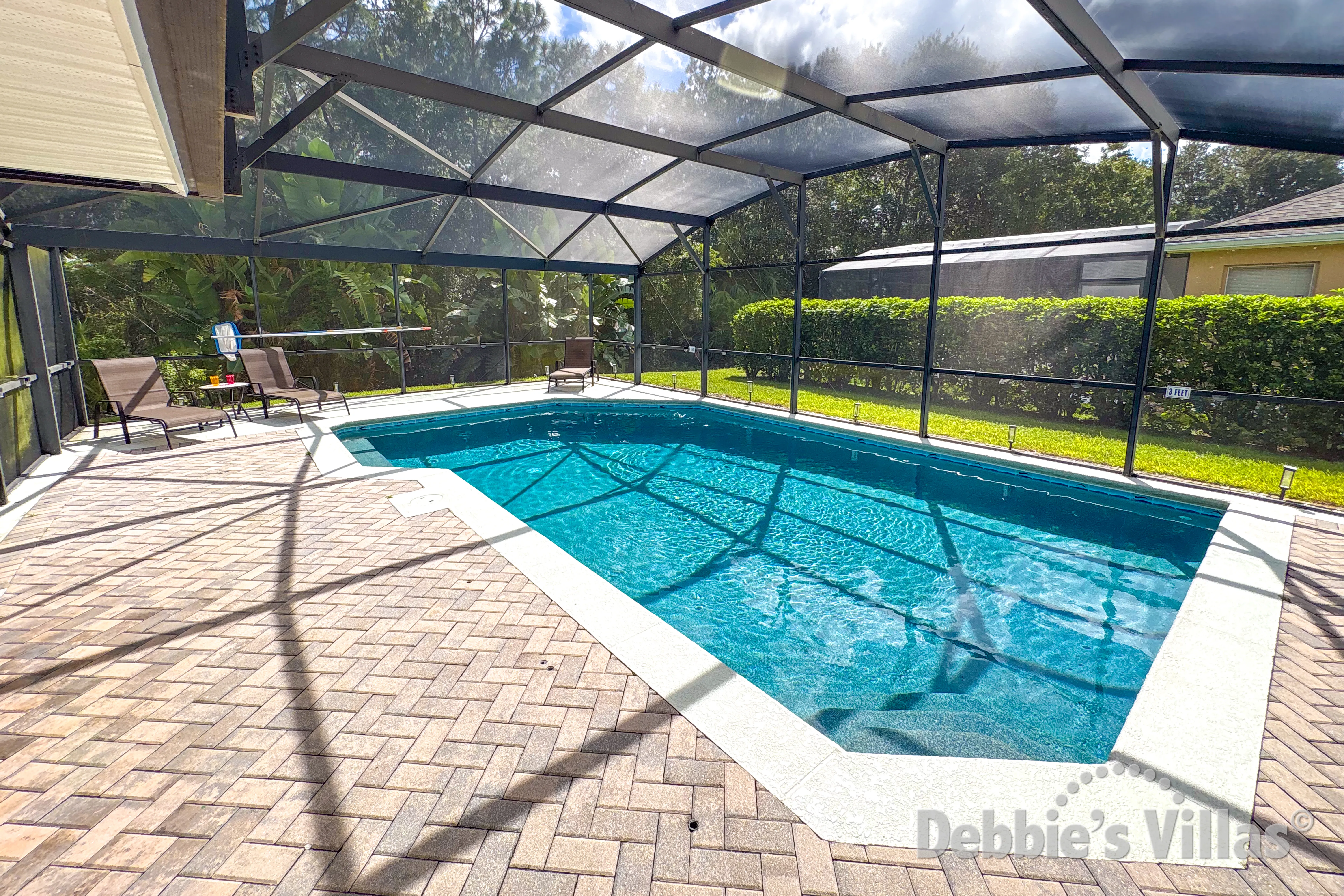 Private pool at this vacation villa on Orange Tree in Clermont
