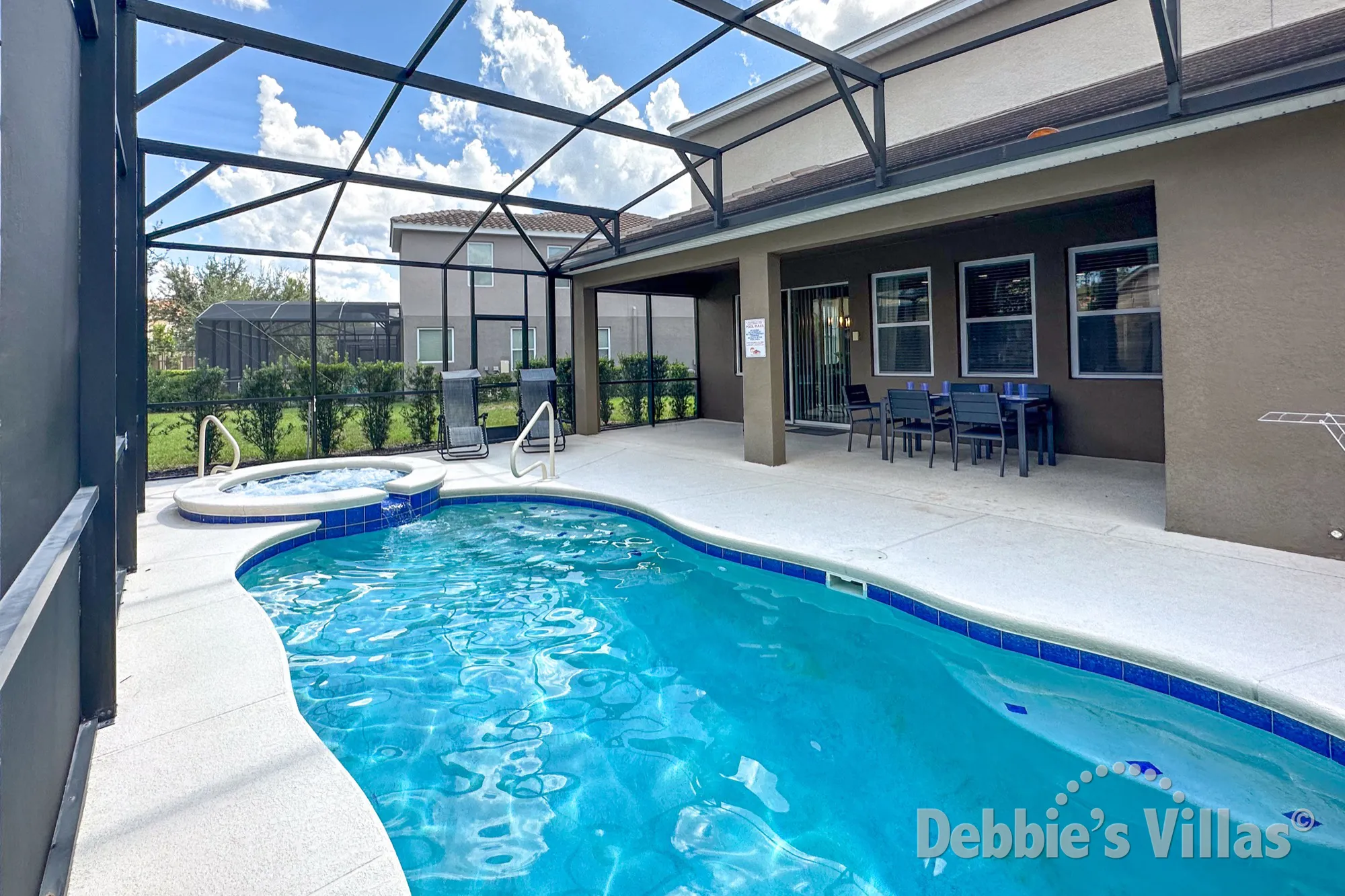 Fun for everyone in the private pool at this Solterra vacation villa