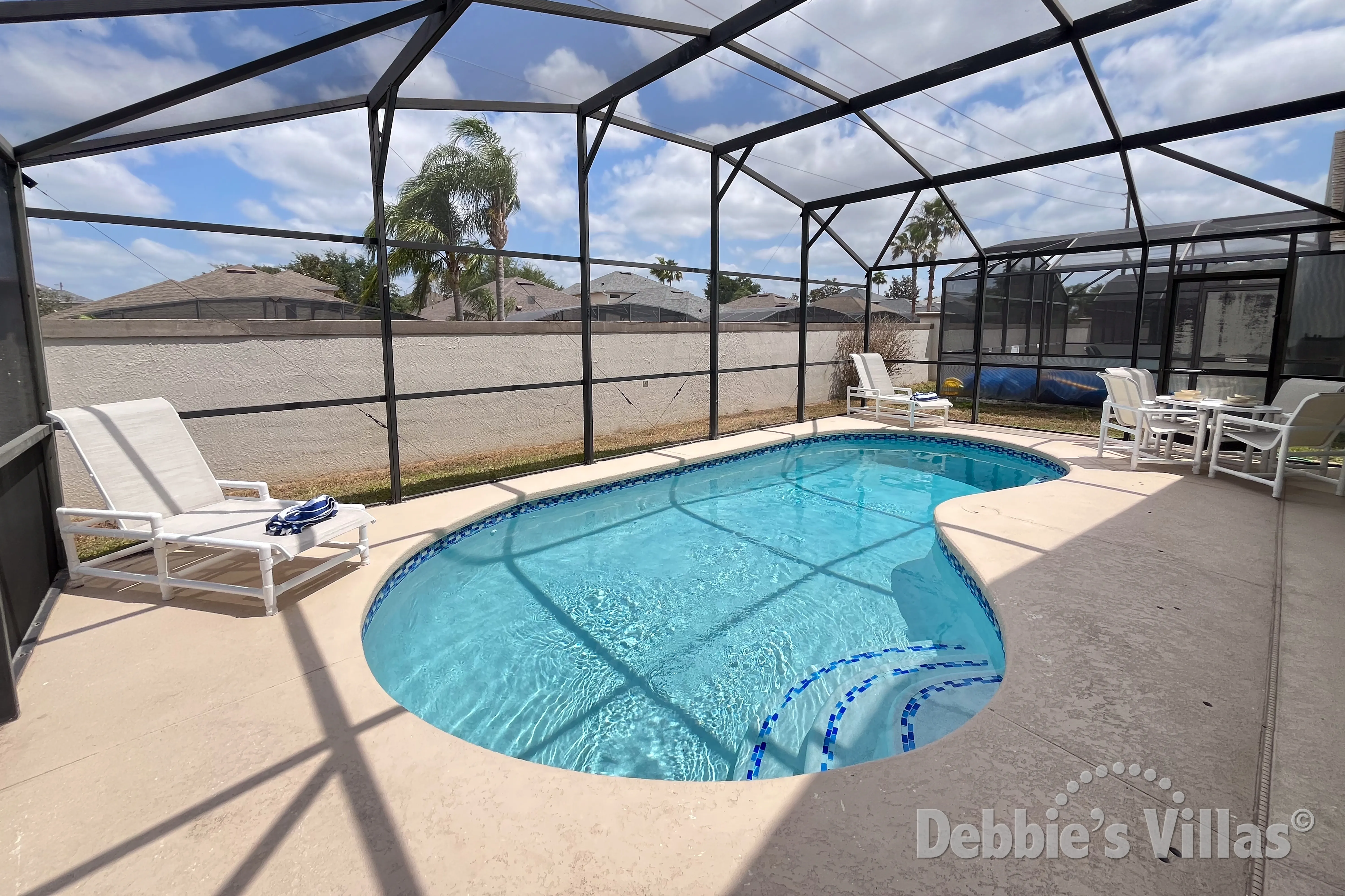Private pool at this vacation villa on Southern Dunes in Haines City