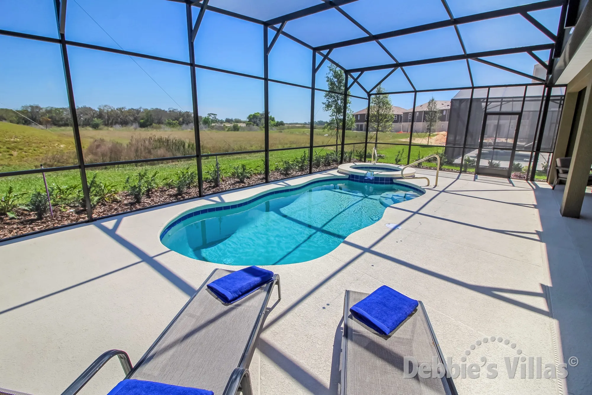 Enjoy having your own private pool and spa on Solterra