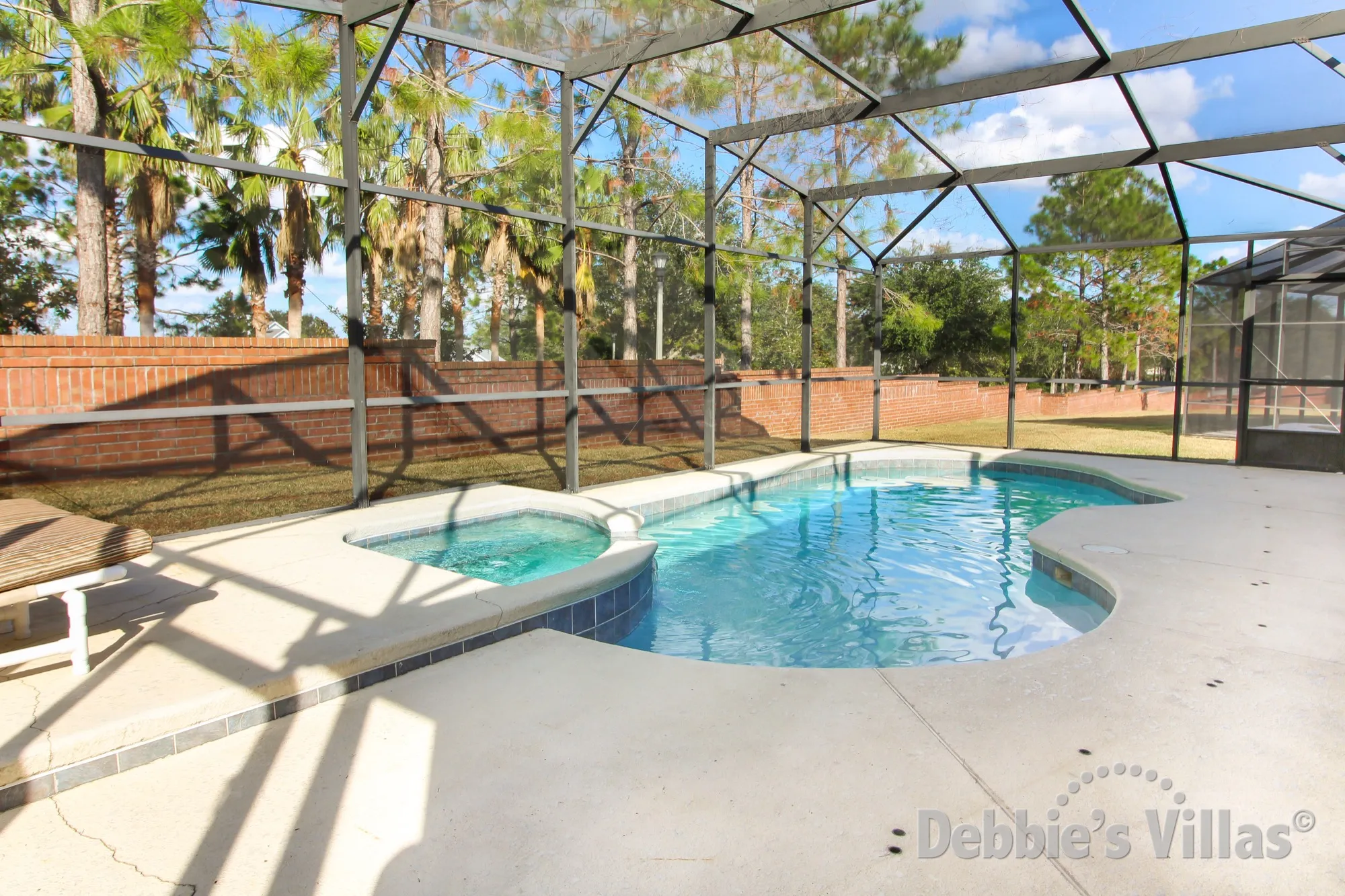 West Haven villa with no rear neighbours overlooking the pool and spa