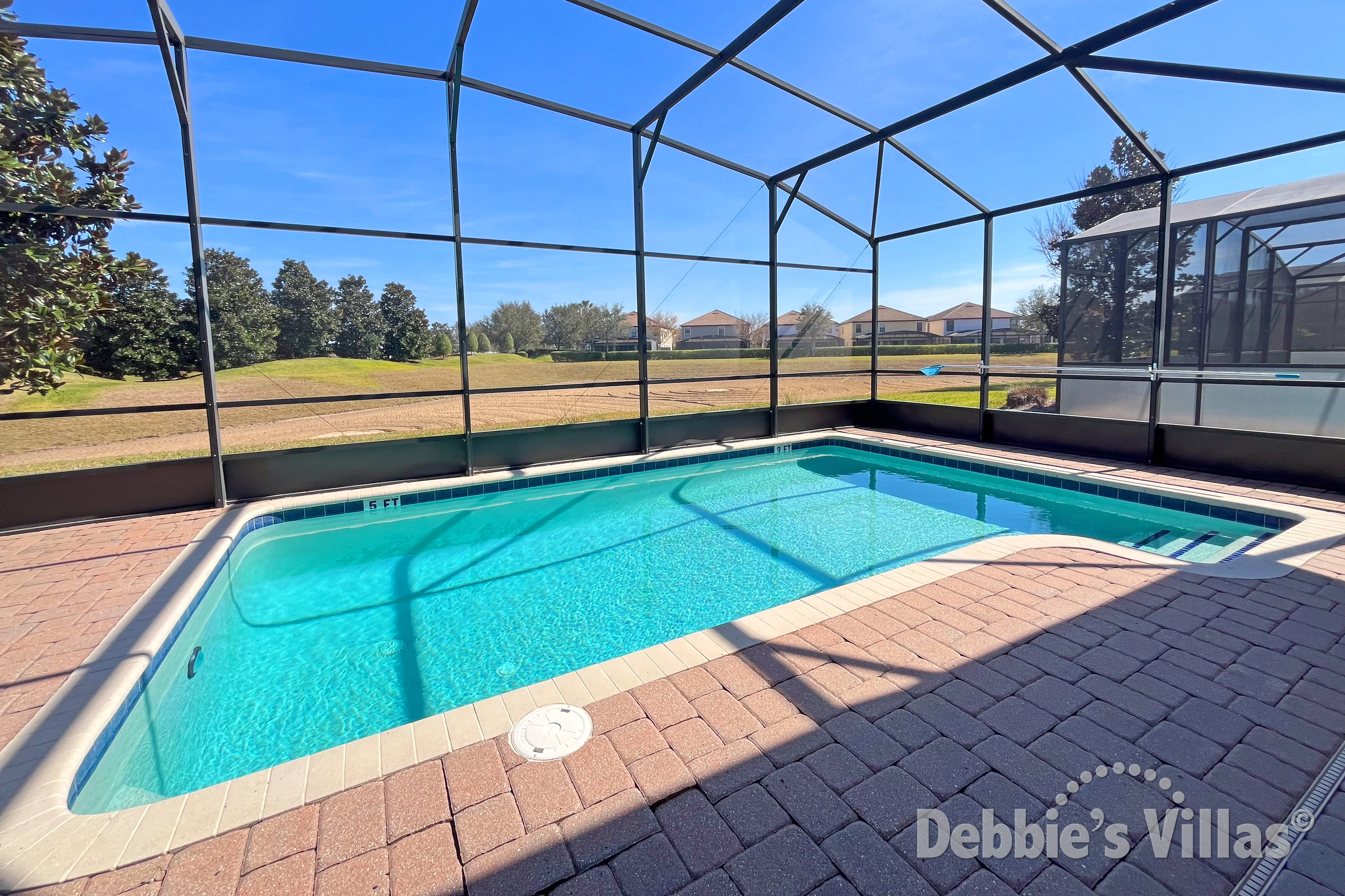 Private pool at this vacation villa on ChampionsGate in Davenport