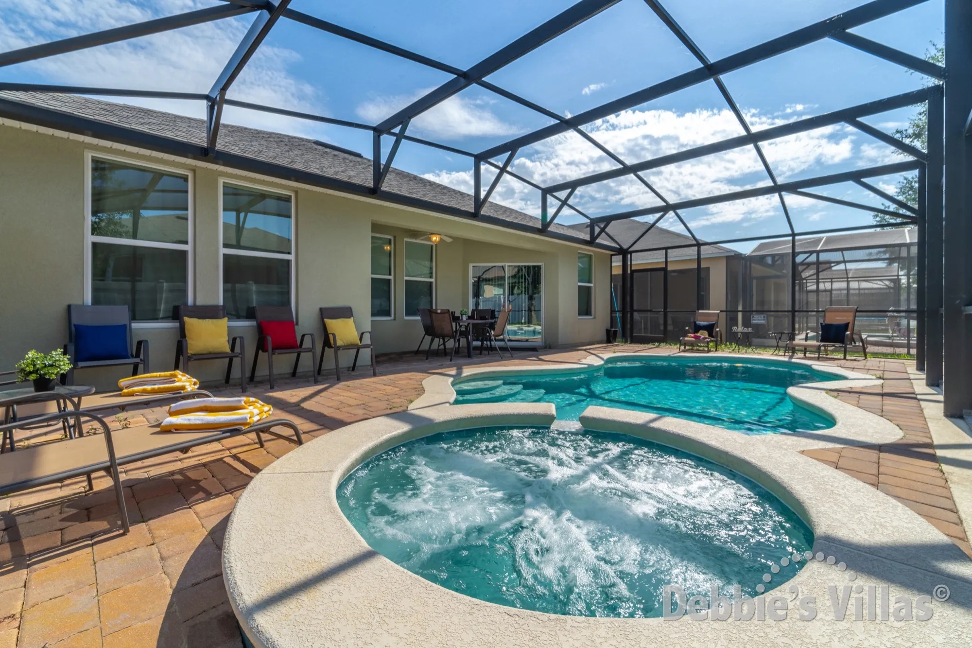 West Haven villa with a south-facing private pool and spa