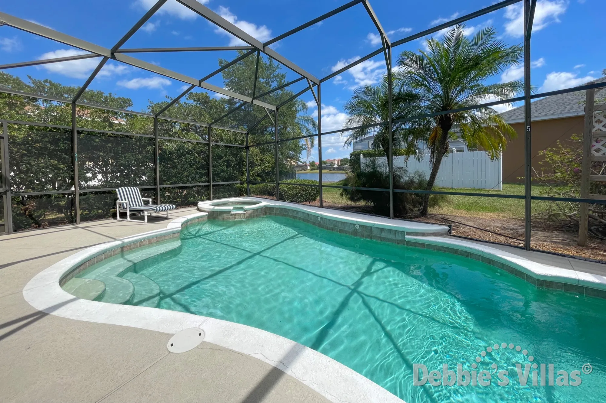 Lake view in the background