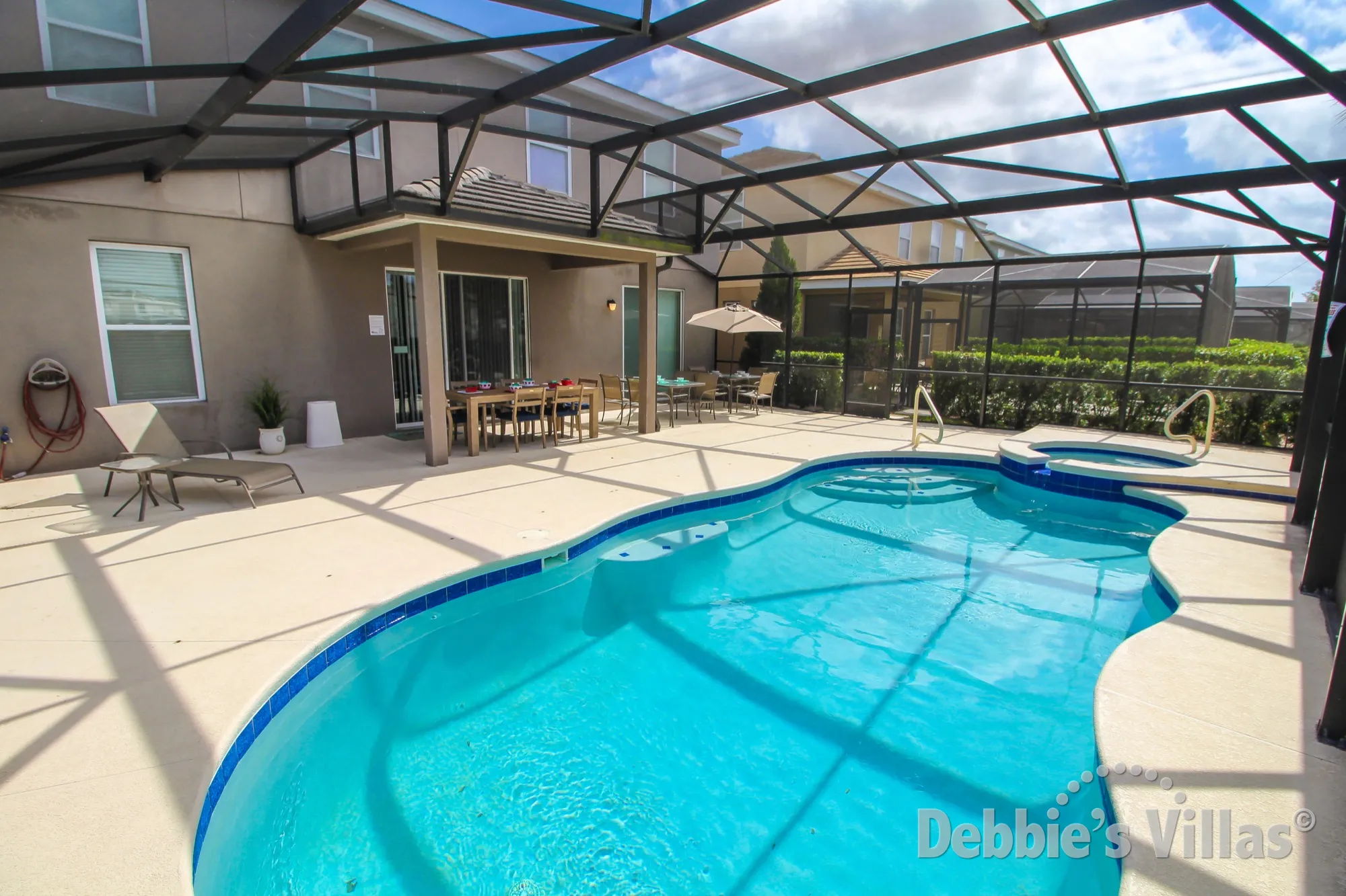 Solterra villa with a private south-facing pool and spa