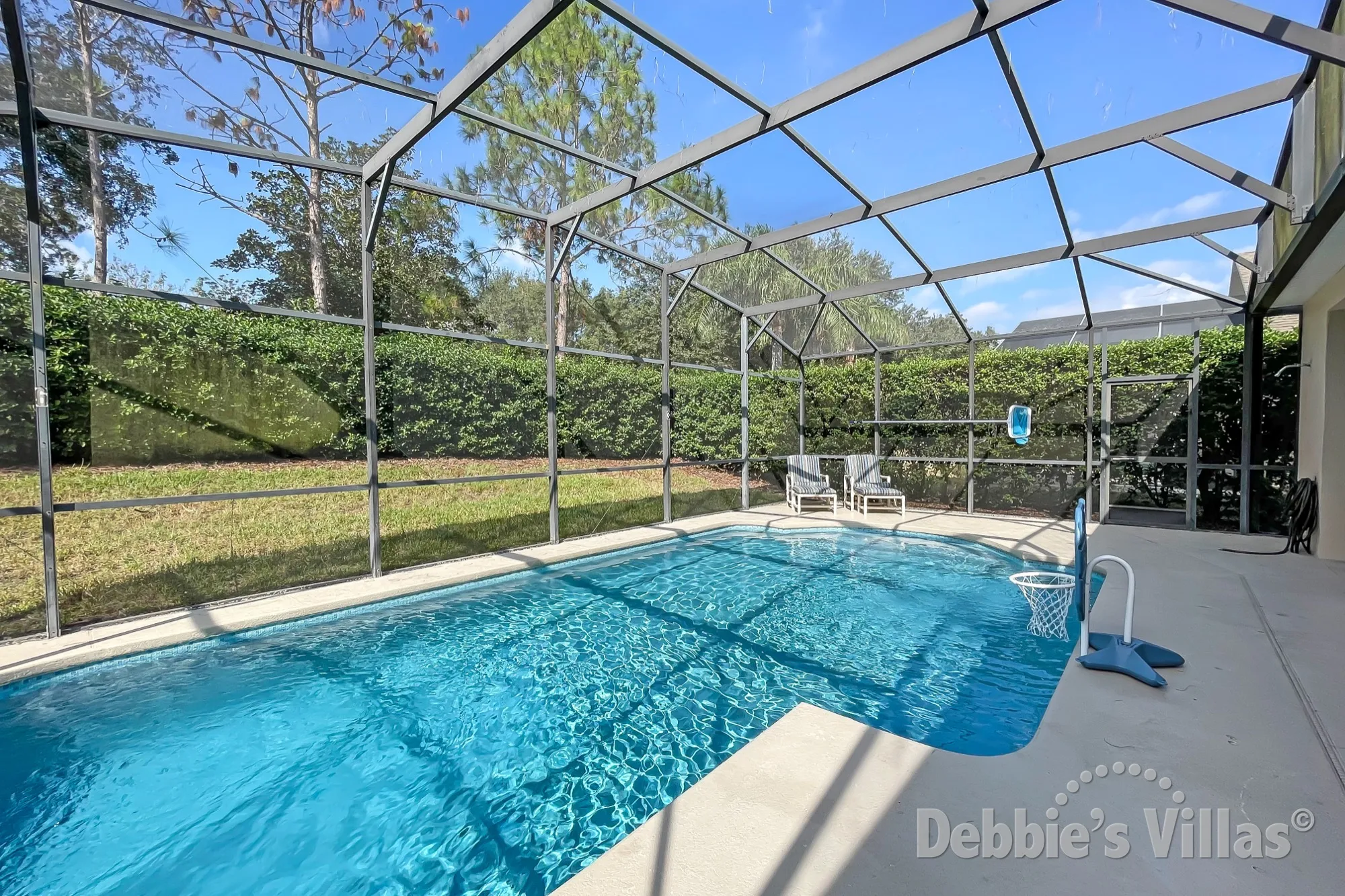 Good privacy around the pool at this West Haven villa