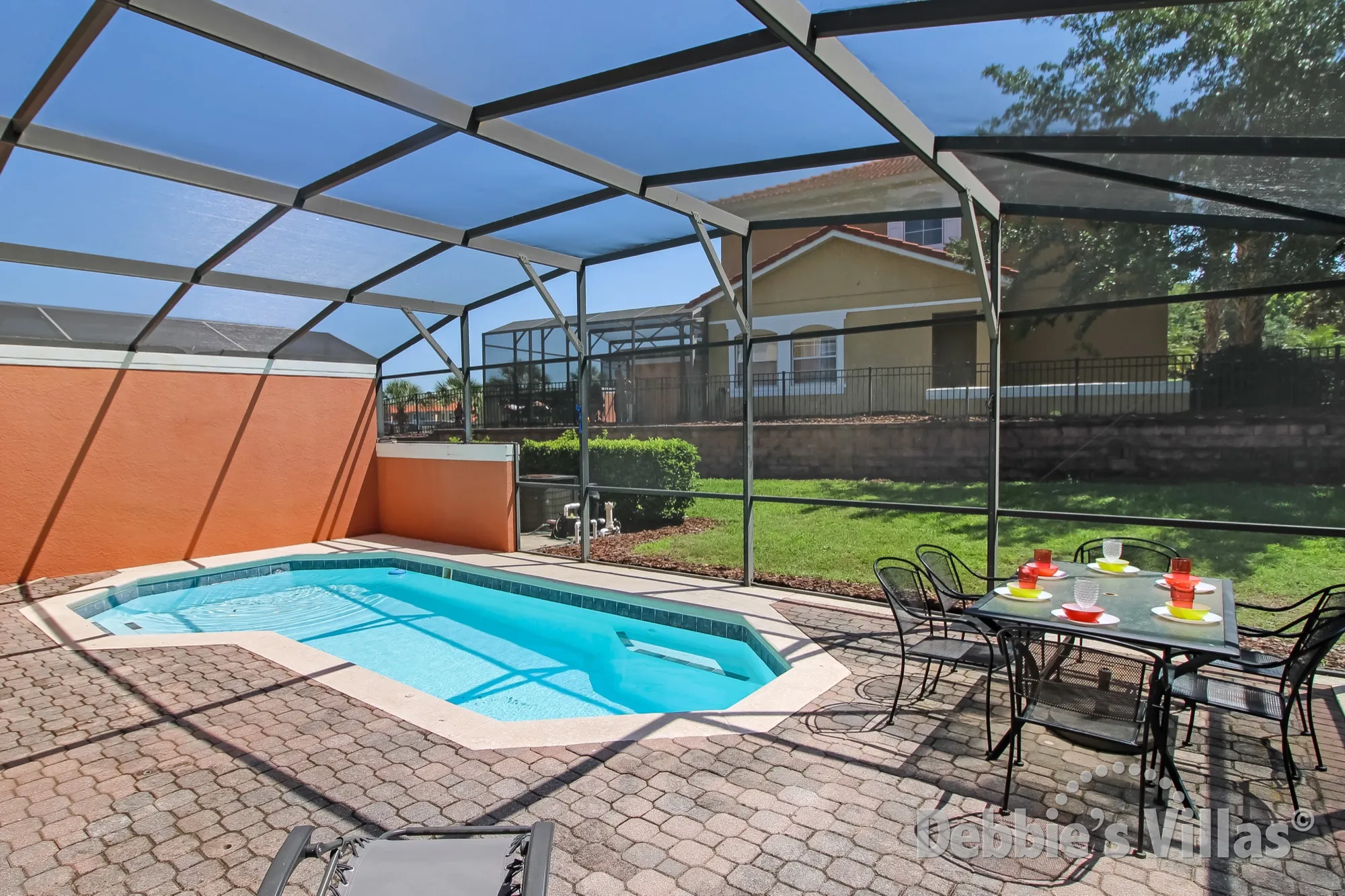 Private pool at this Kissimmee vacation home