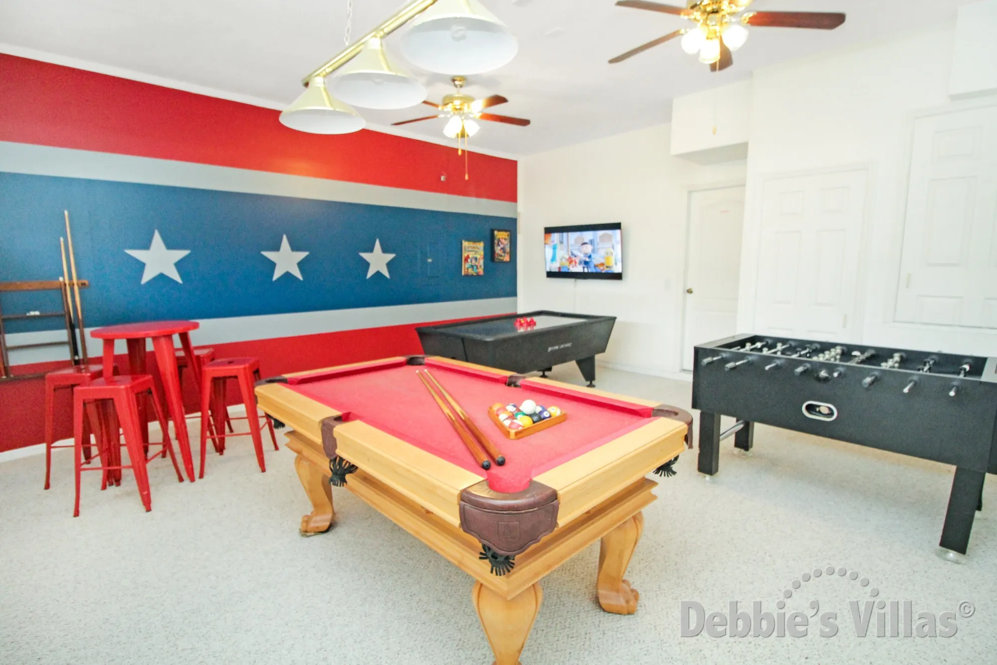 Highlands Reserve villa with a well-equipped games room