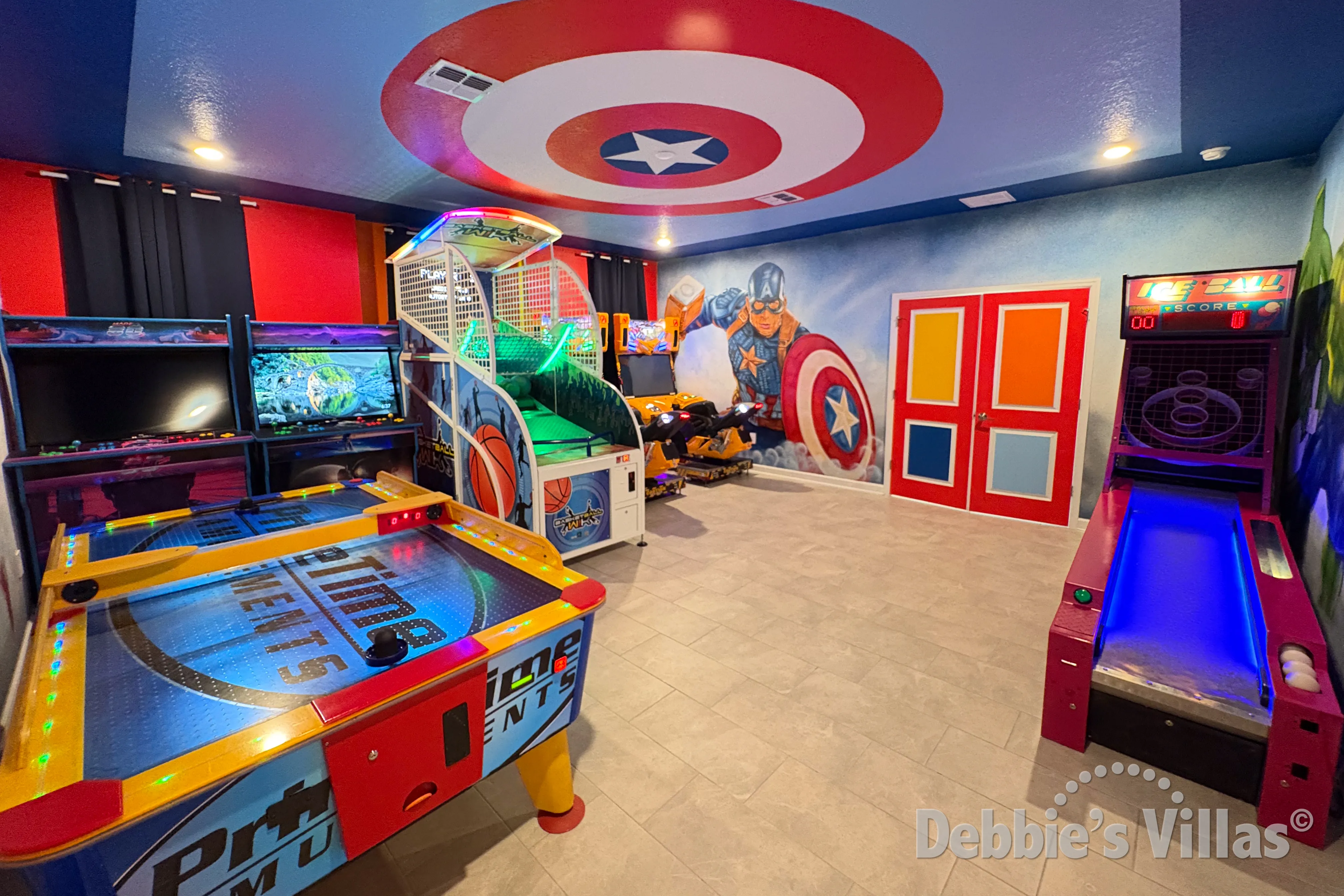 Games room in this vacation villa on ChampionsGate in Davenport 