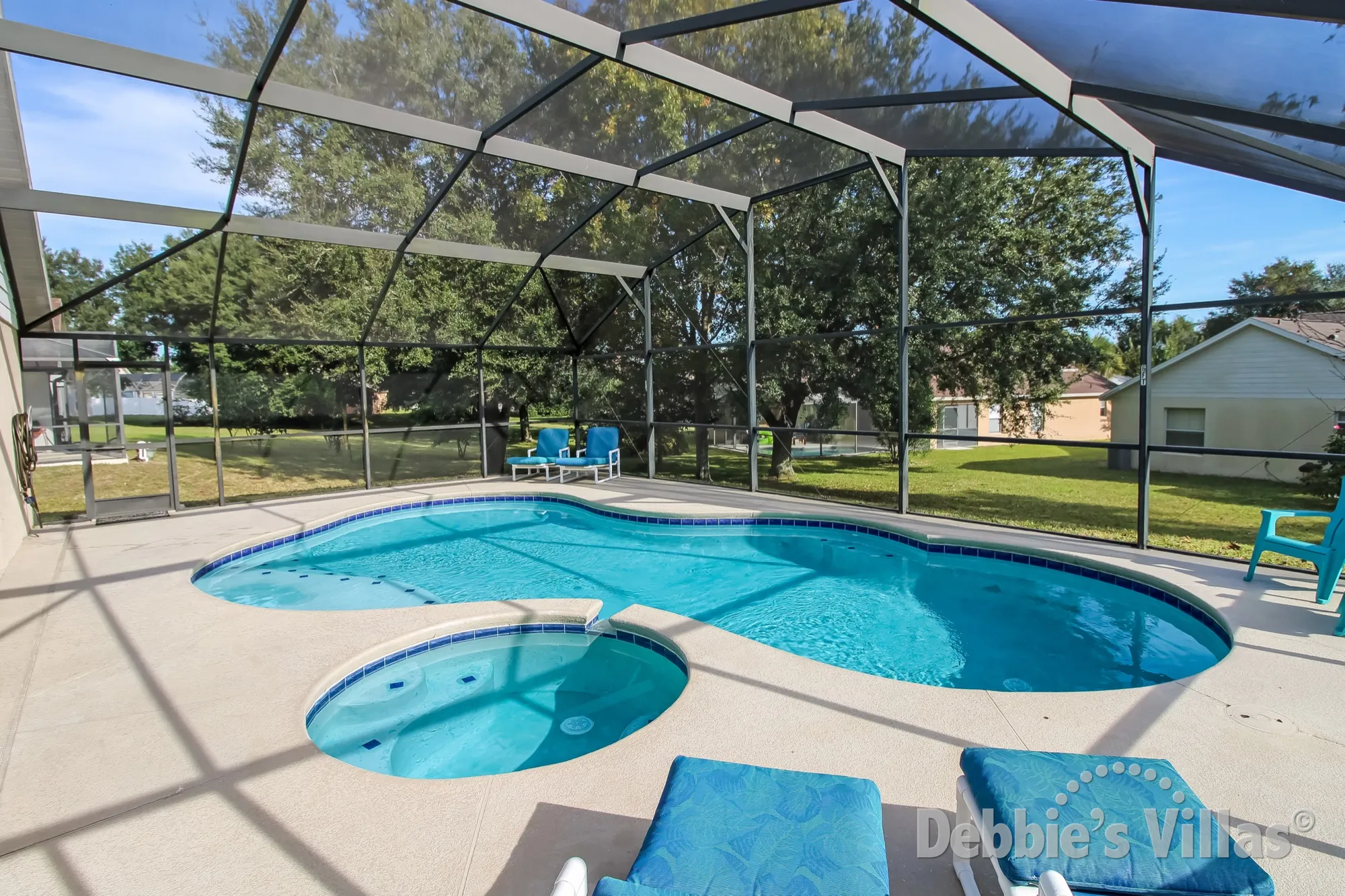 Orlando vacation villa with a private pool and spa