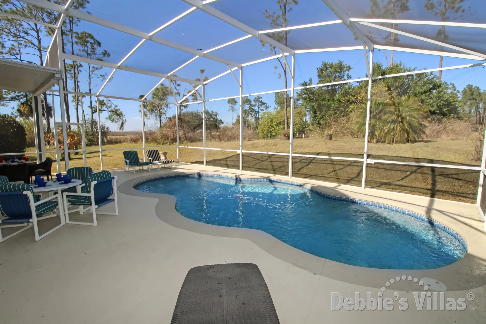 No rear neighbours overlooking the pool at this Highlands Reserve villa