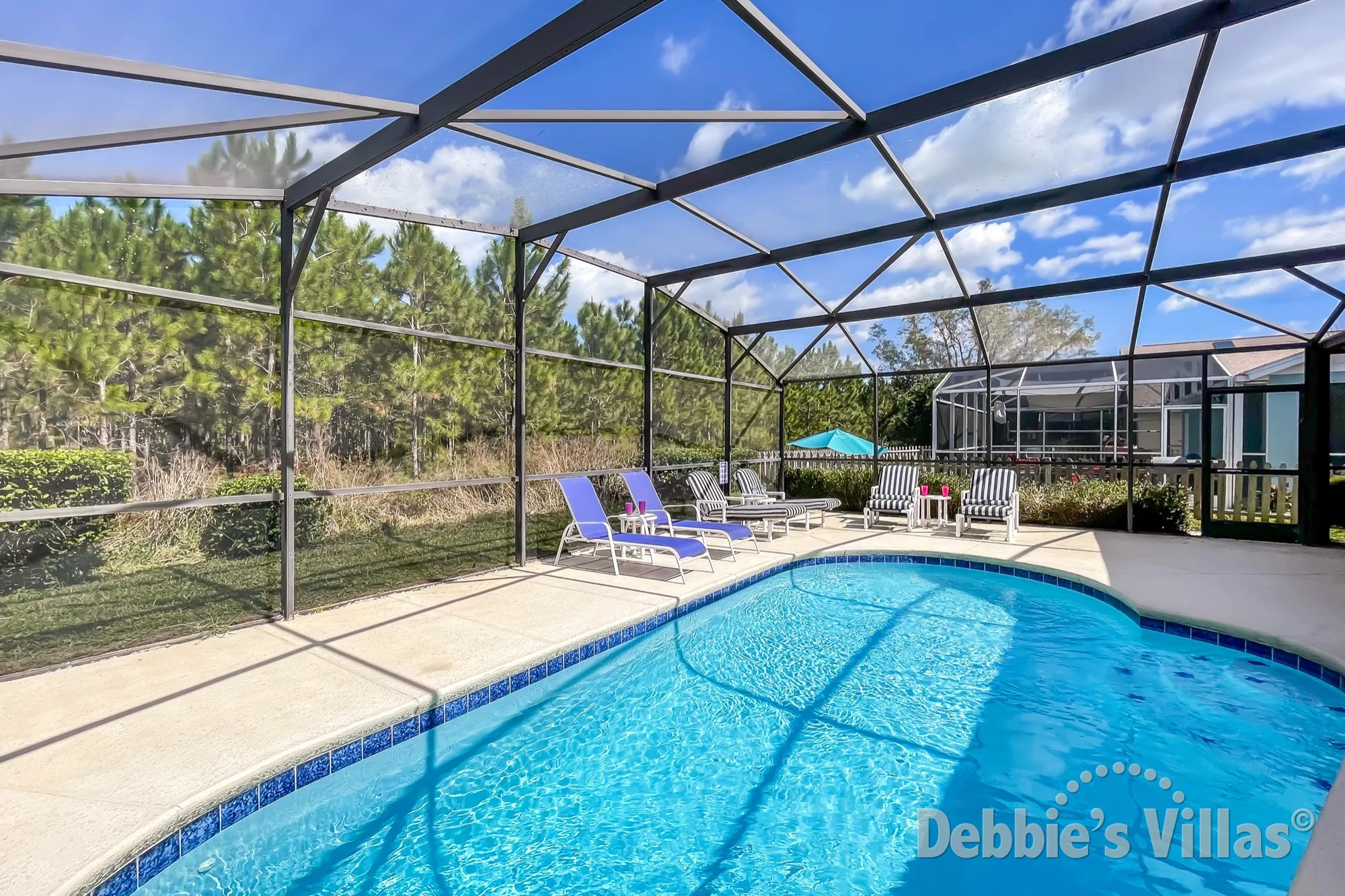 Woodland views behind this Kissimmee vacation villa